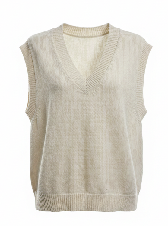 Gilet Olivia scollo a V – Burro donna