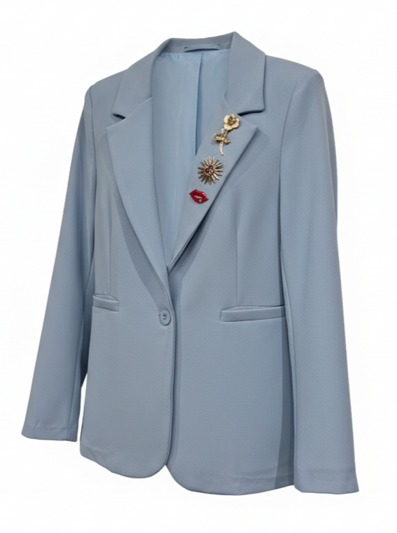 Blazer Aurora - Azzurro Polvere donna