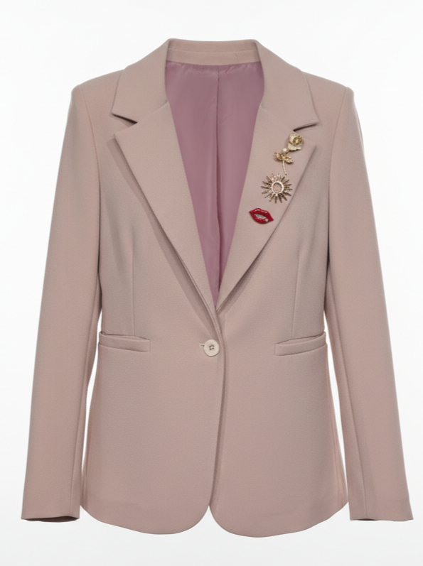 Blazer Aurora - Rosa Cipria donna