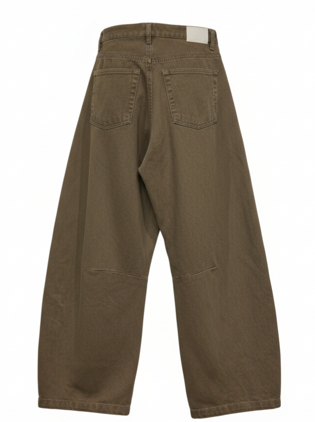 Pantalone Olivia in cotone - Verde militare donna