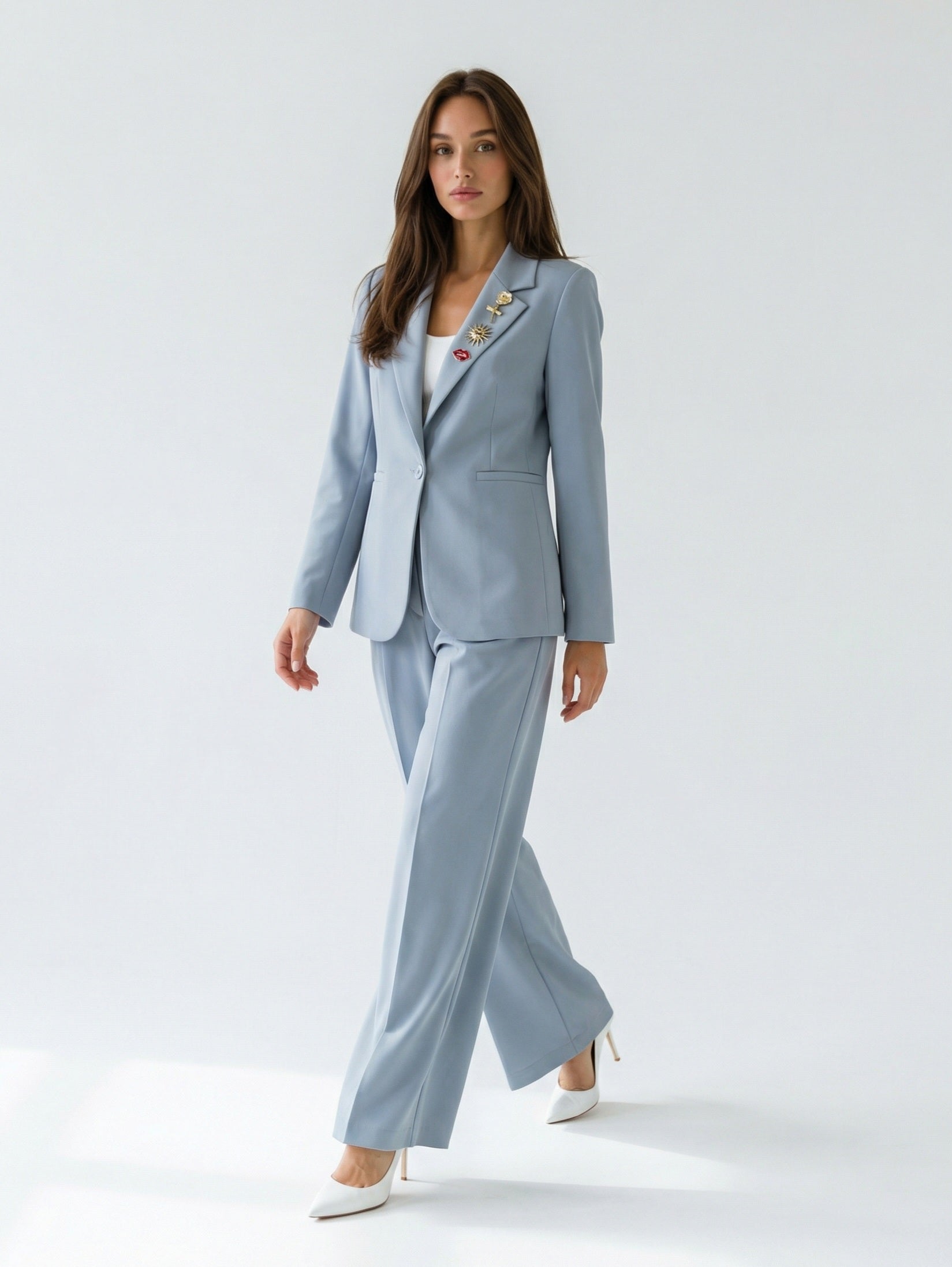 Blazer Aurora - Azzurro Polvere donna