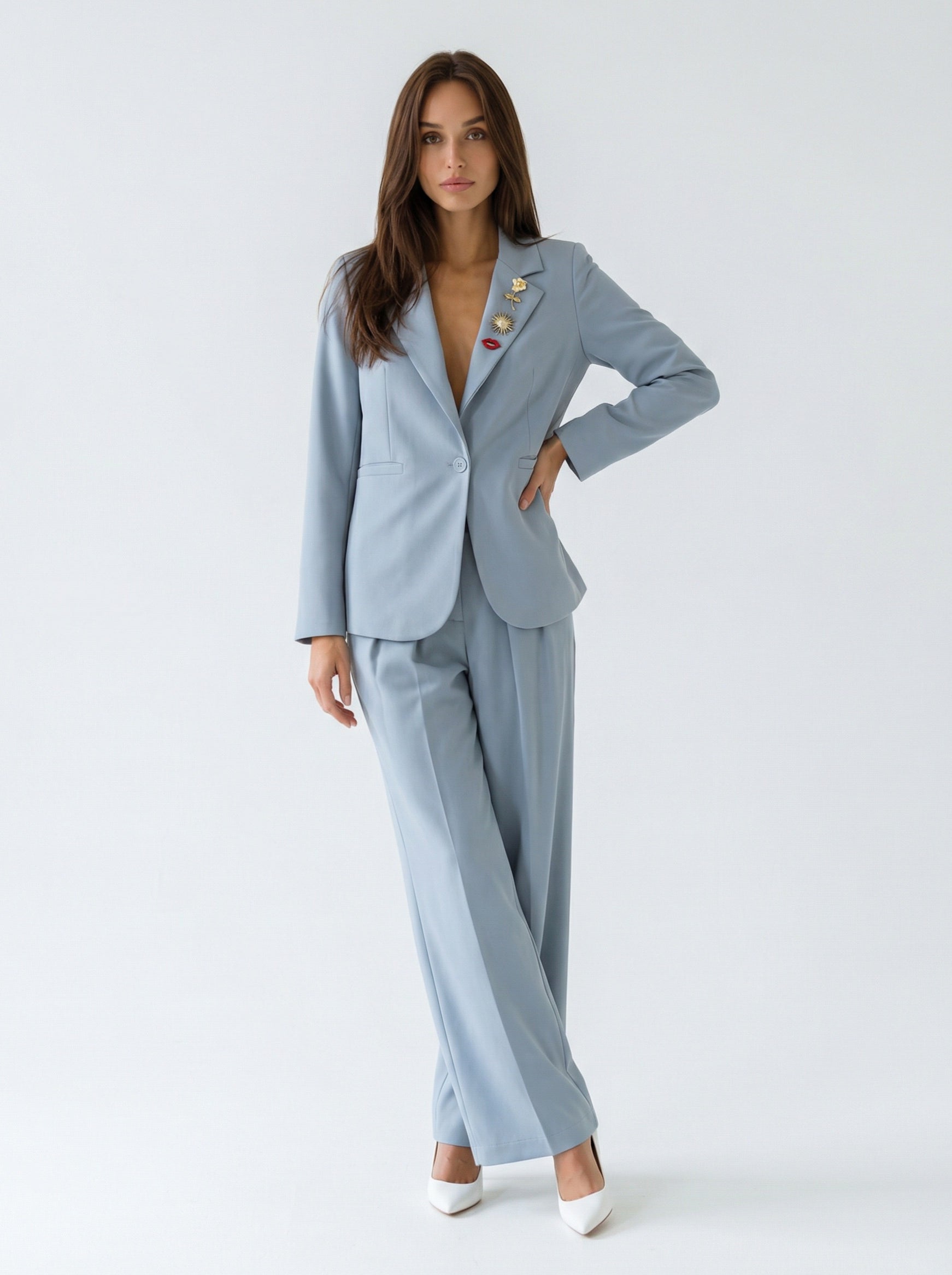 Blazer Aurora - Azzurro Polvere donna