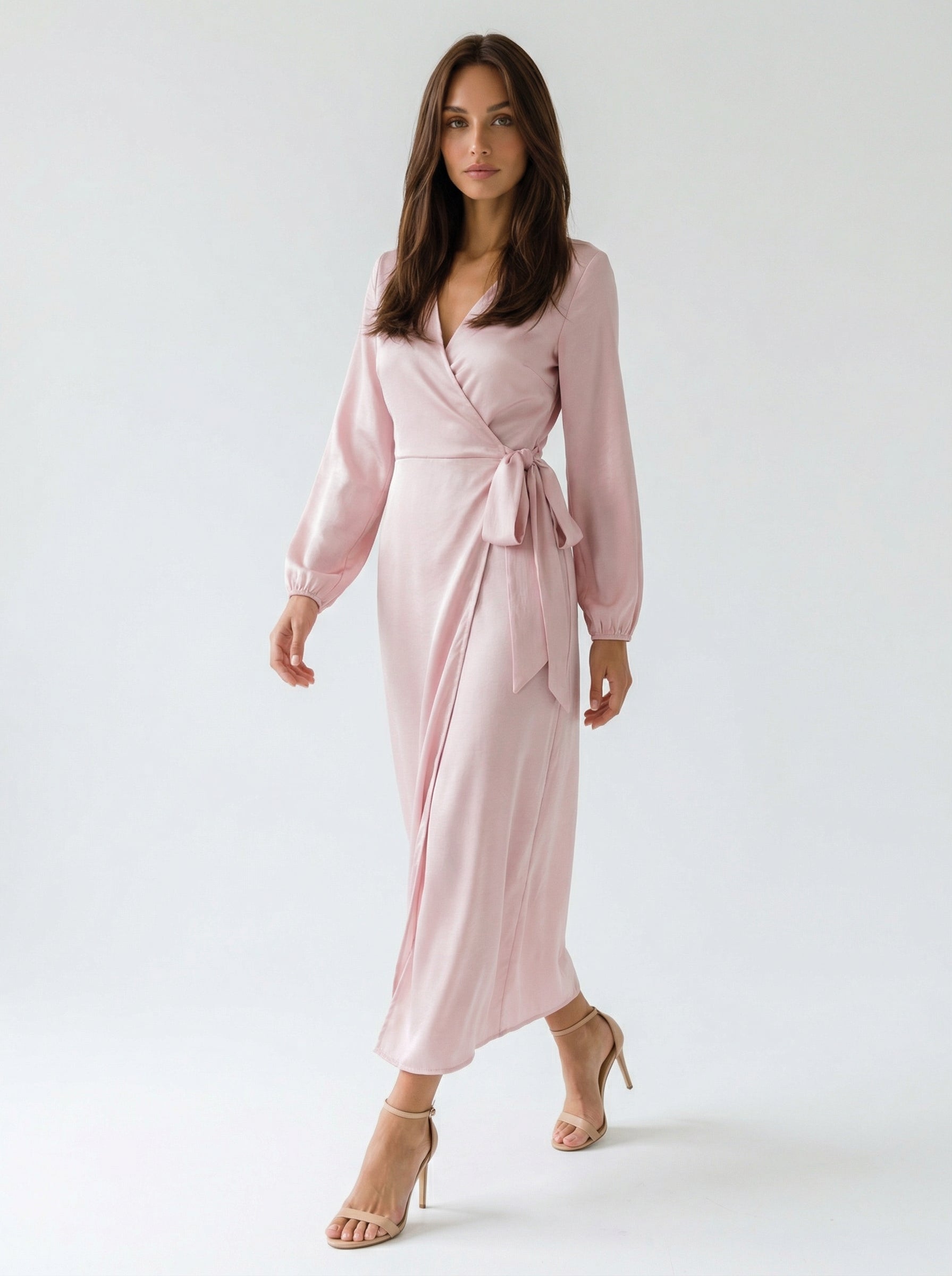 Abito Aurora - Rosa cipria donna