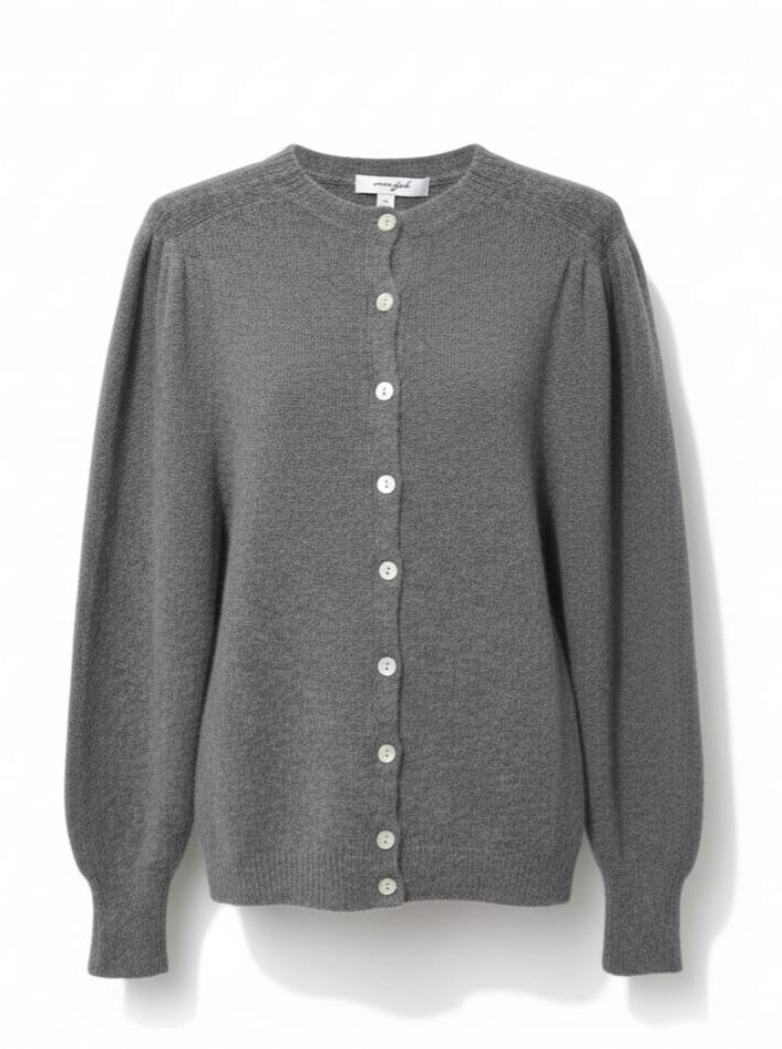 Mavi – Cardigan morbido in lana Grigio donna