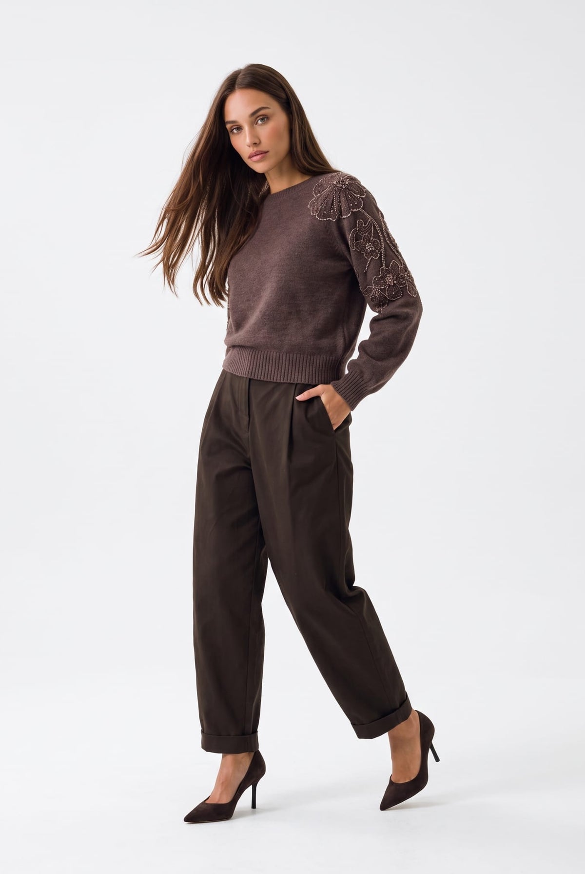 Pullover Cléophée - Marrone Maglia donna
