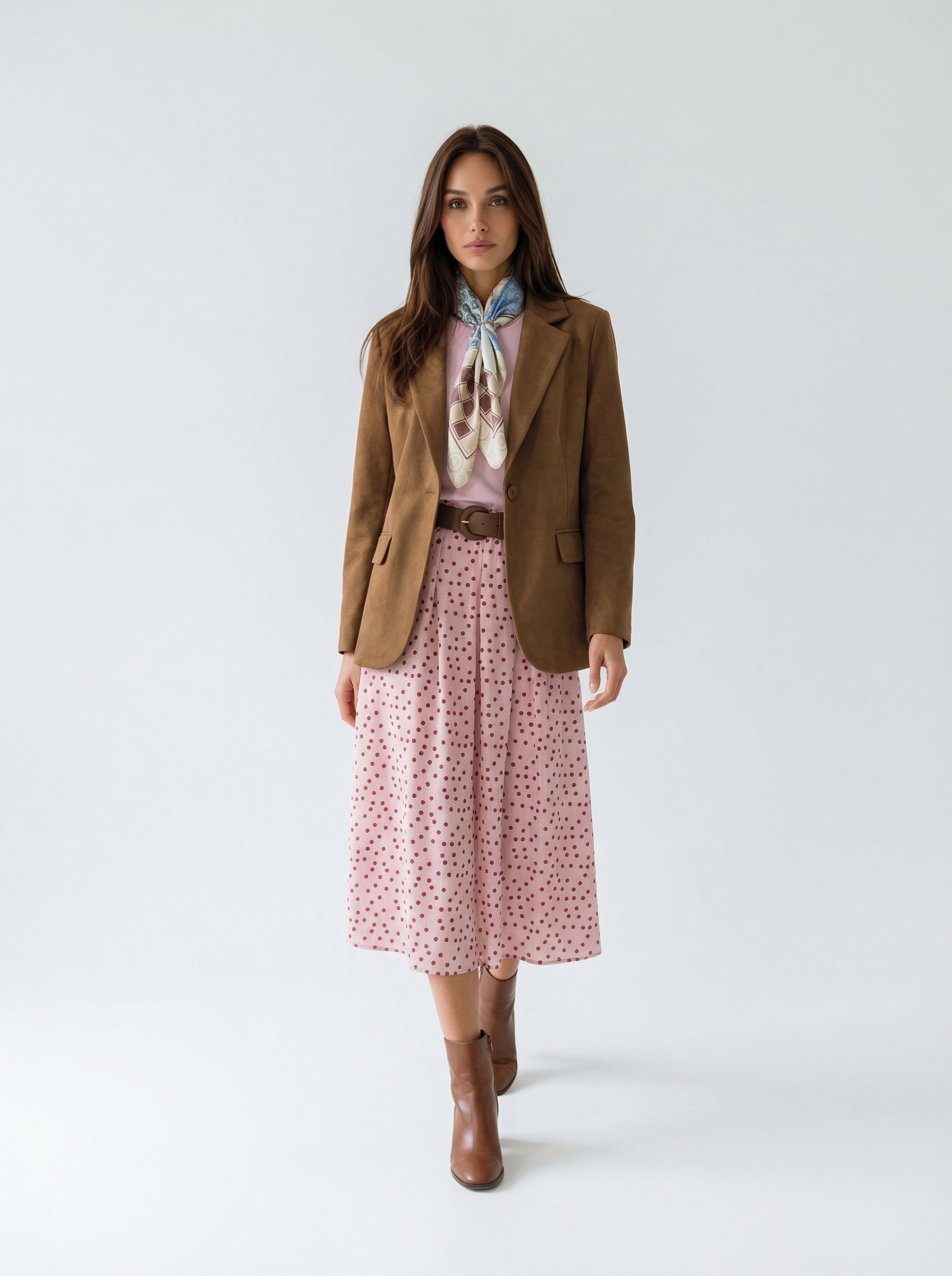 Giacca Vittoria monopetto effetto pelle – Cuoio donna