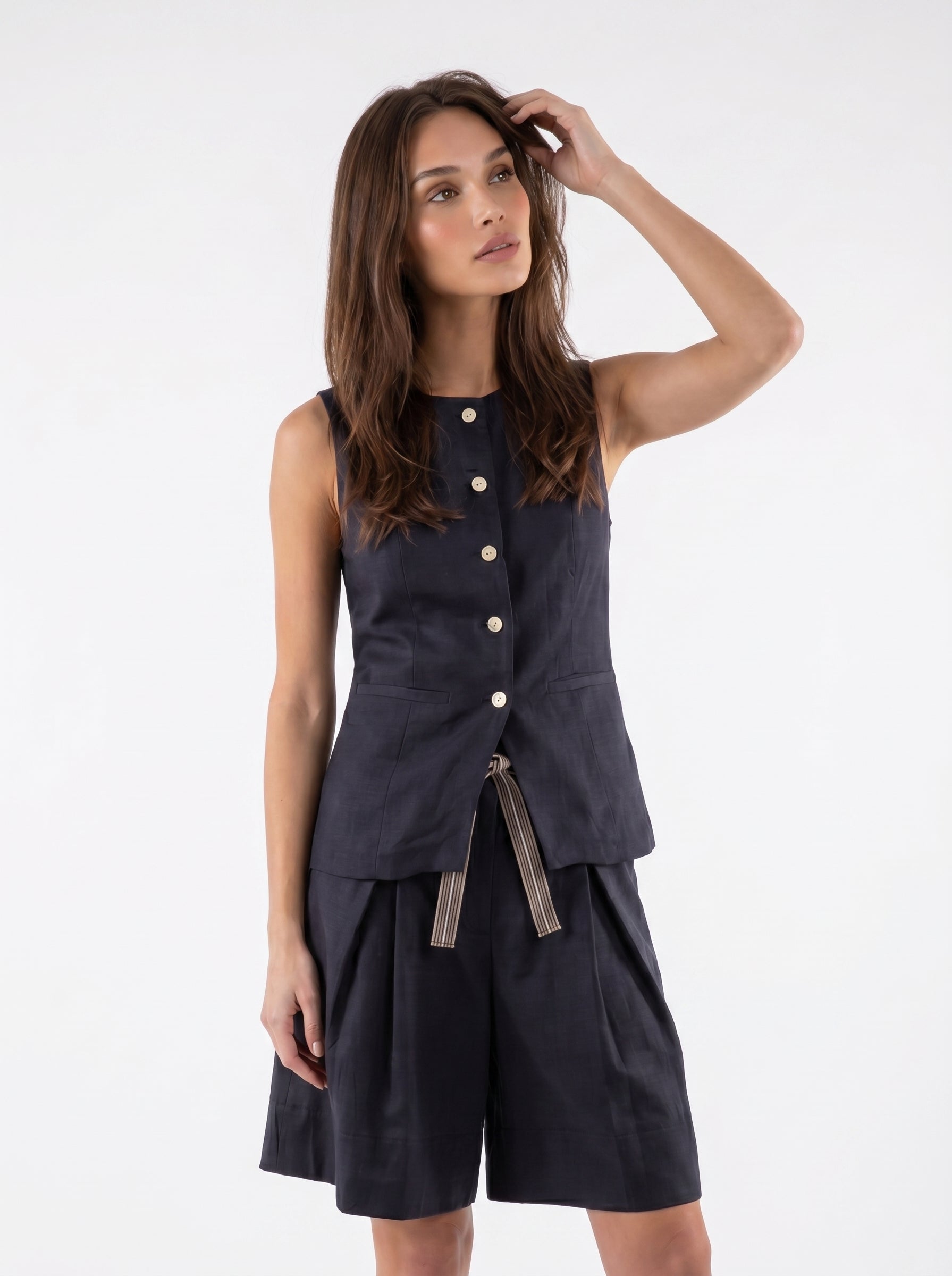Giacca Smanicata Orlando - Blu navy donna