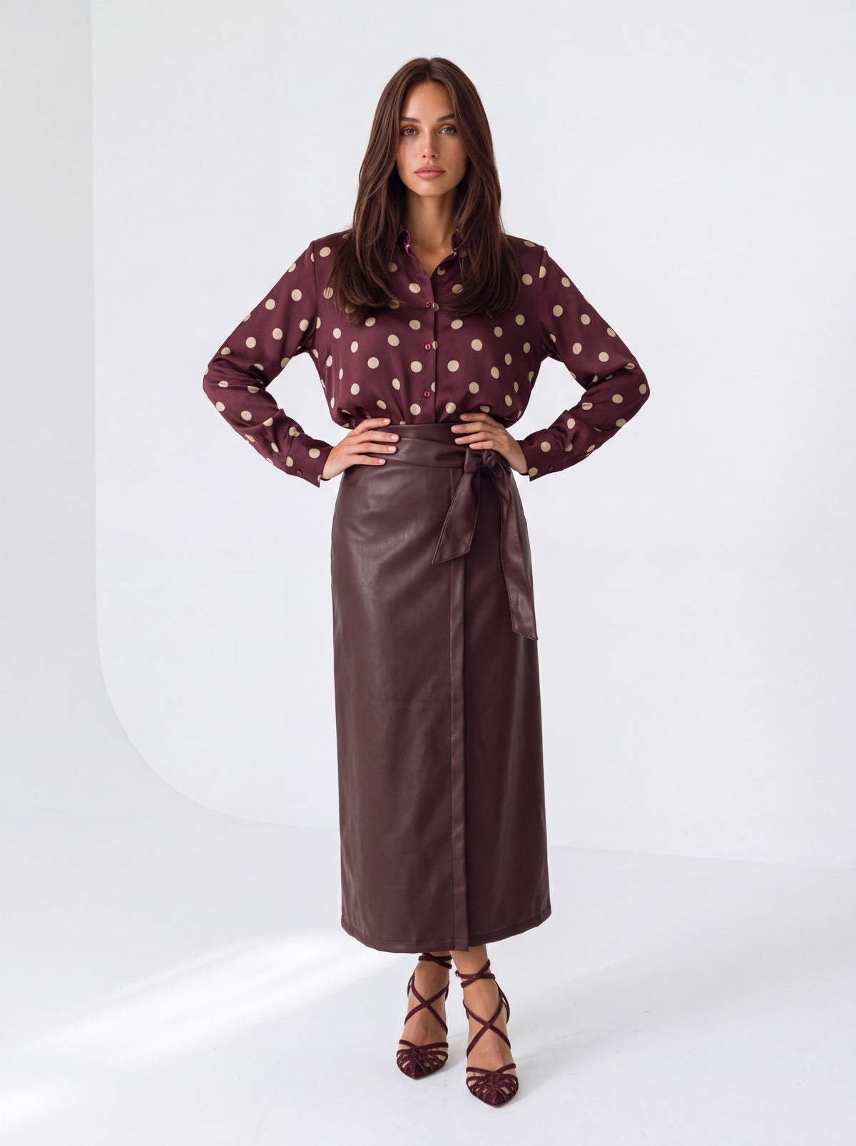 Camicia Eulalie – Bordeaux Camicia donna
