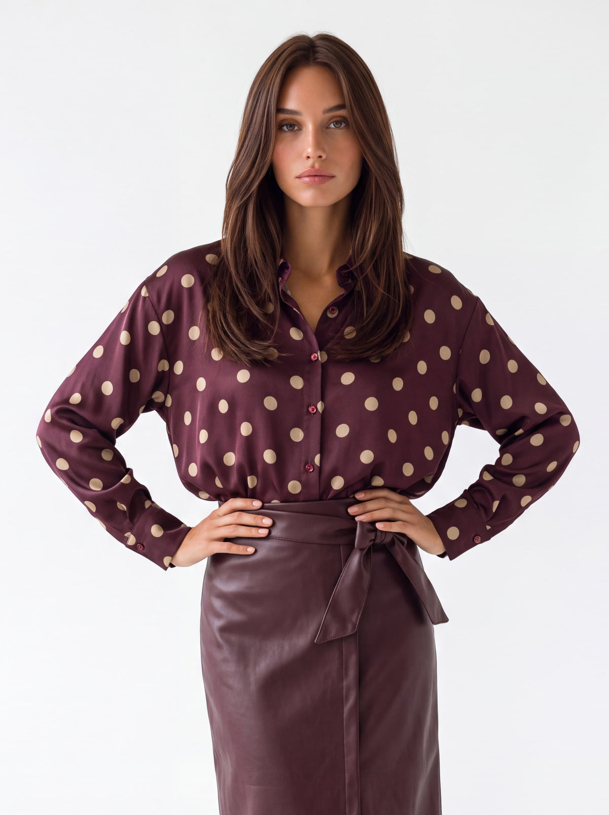 Camicia Eulalie – Bordeaux Camicia donna