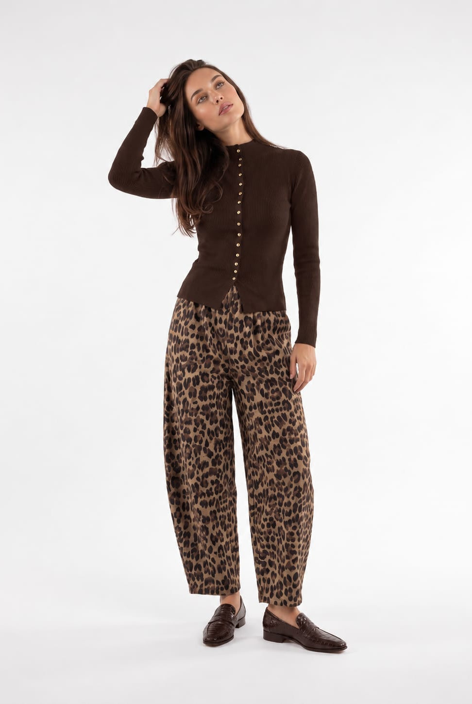 Pantalone Gilda - Nero Animalier Pantalone donna