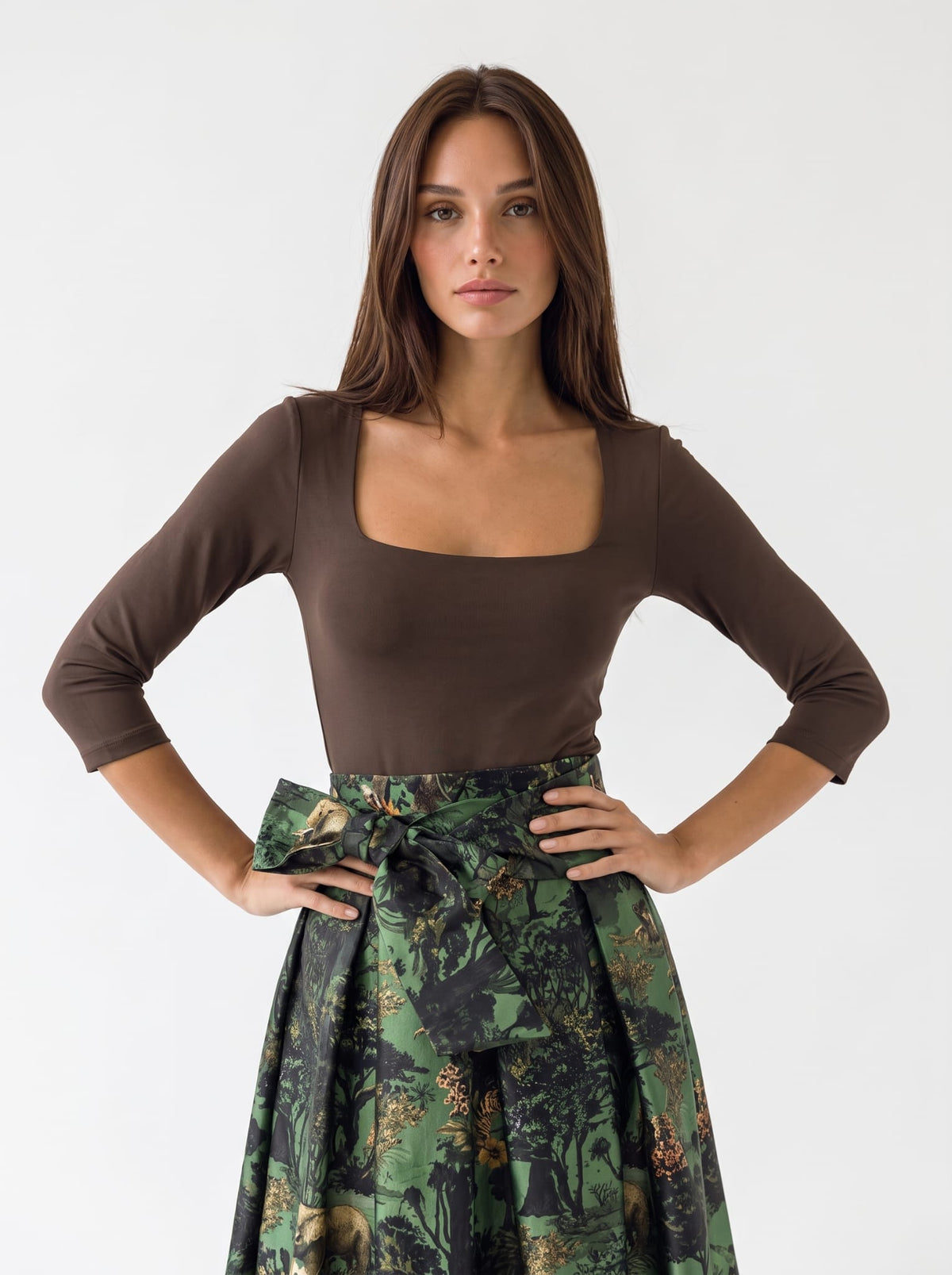 T-Shirt Odette – Marrone T-Shirt donna