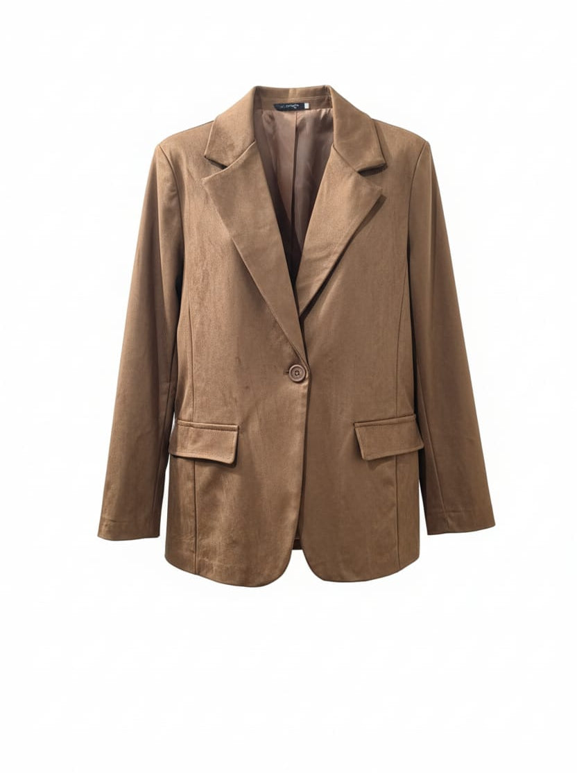 Giacca Katia in ecocamoscio – Camel donna