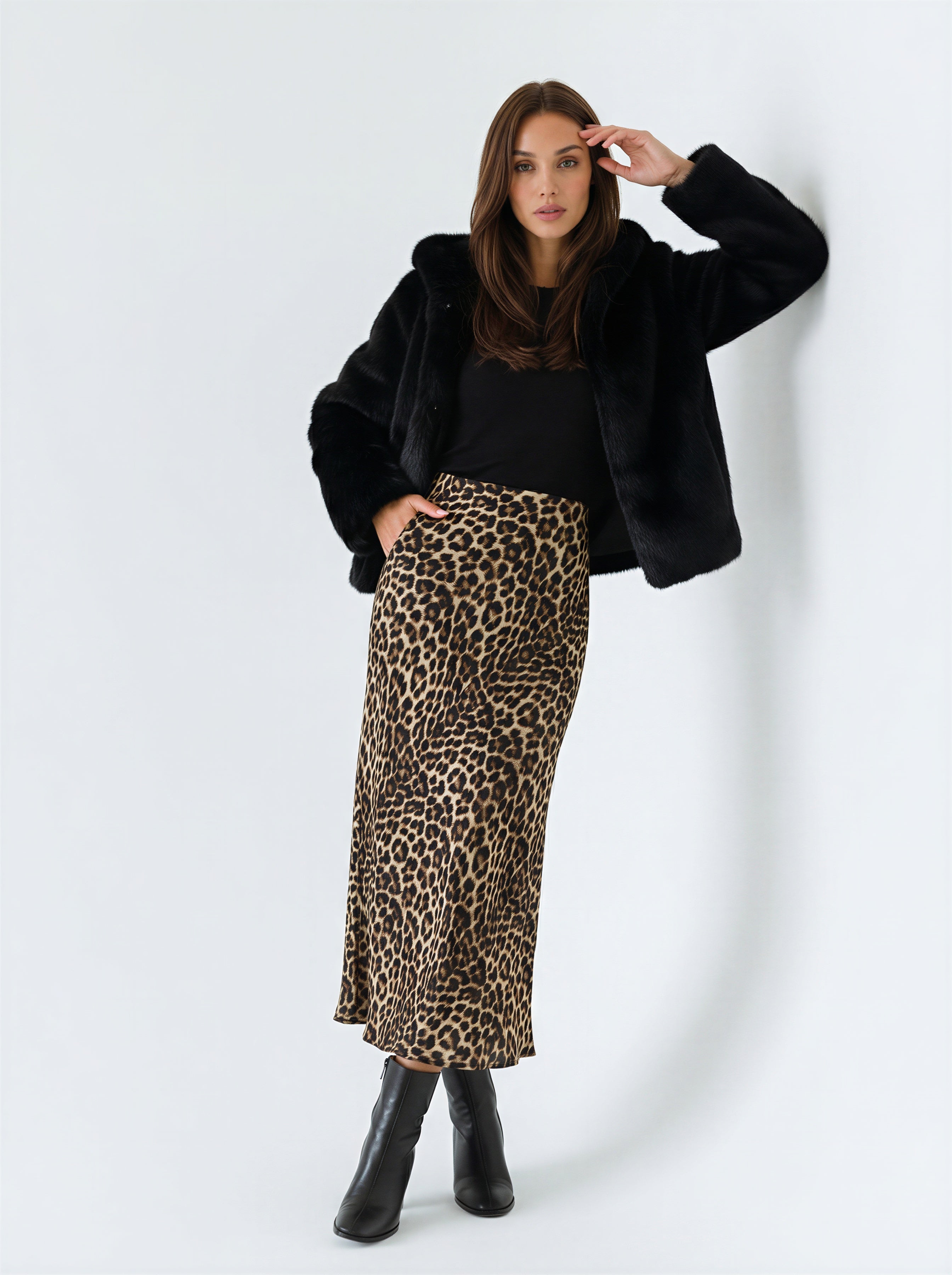 Pelliccia Clio - Nero donna