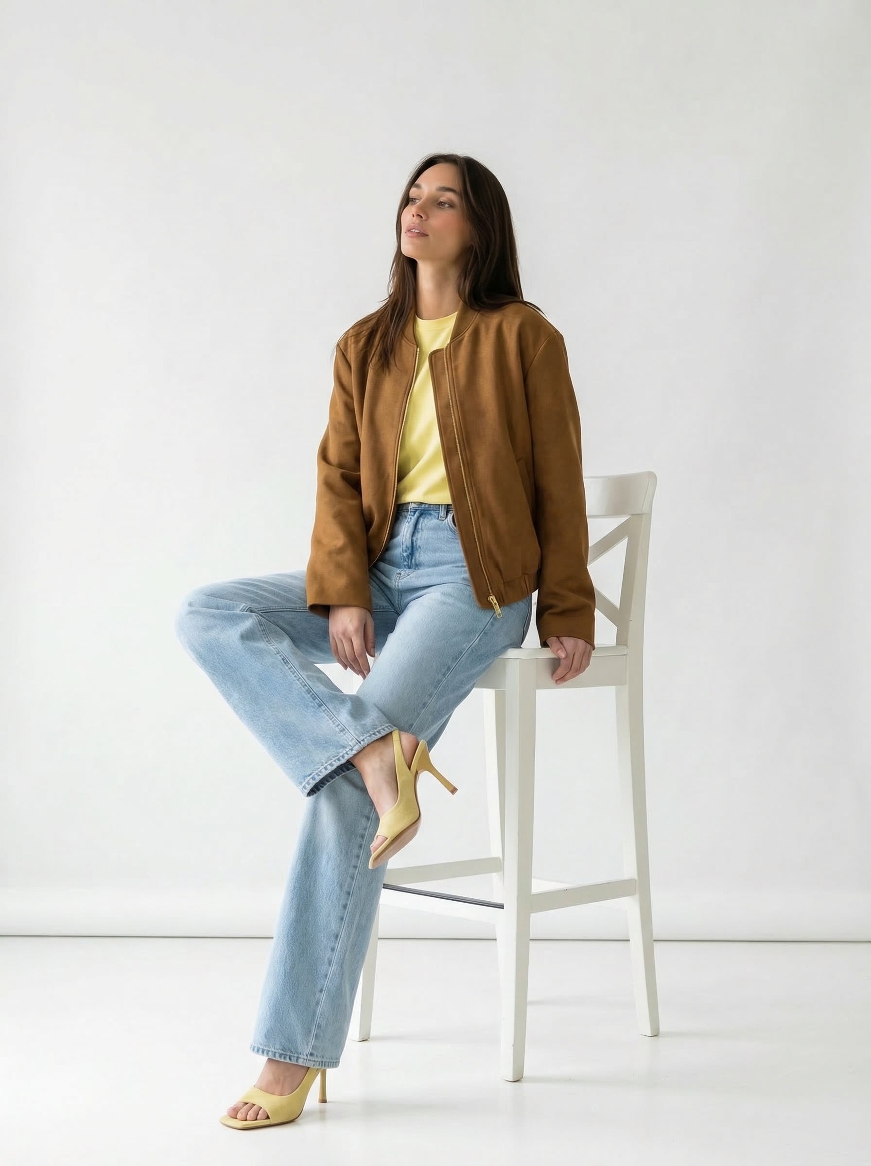 Bomber Iris in ecopelle – Cuoio donna