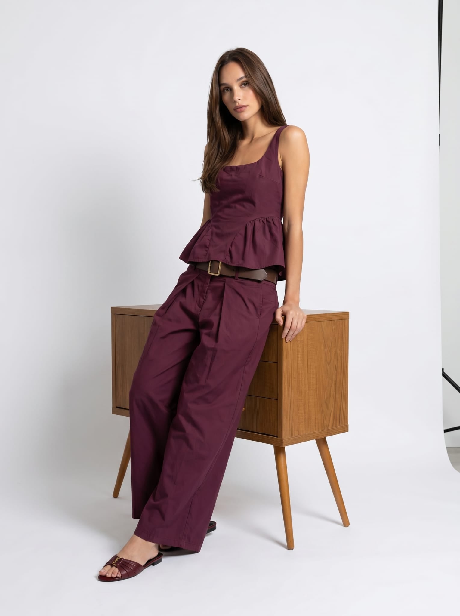 Pantalone Selene - Bordeaux donna