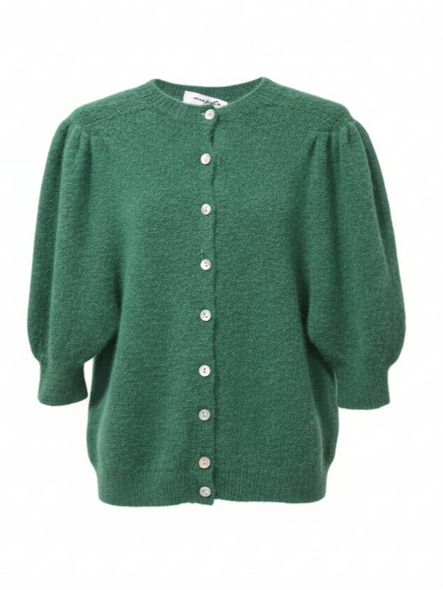 Vittoria – Cardigan caldo everyday Verde erba donna