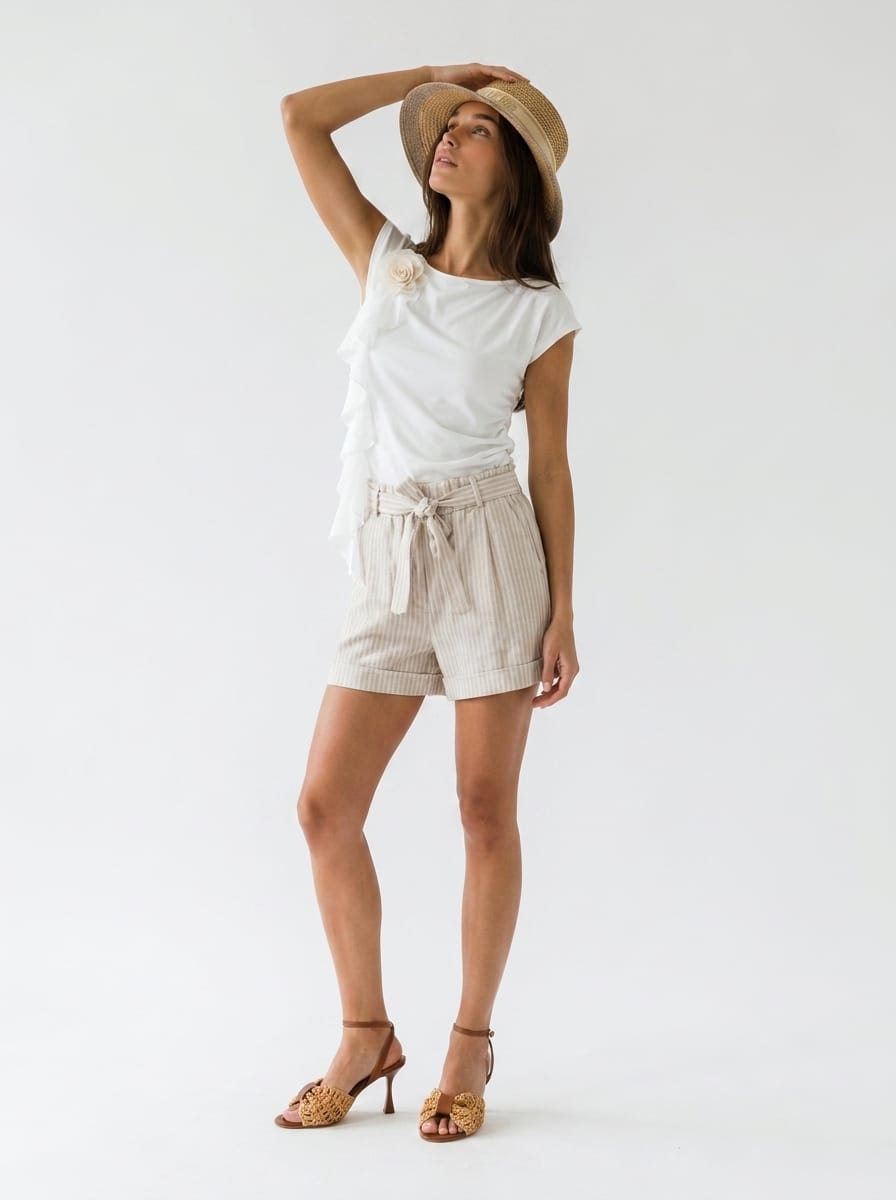 T-Shirt Amaris - Burro donna