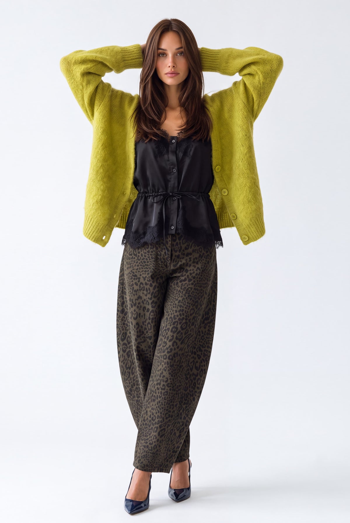 Cardigan Margaux – Verde Lime Cardigan donna
