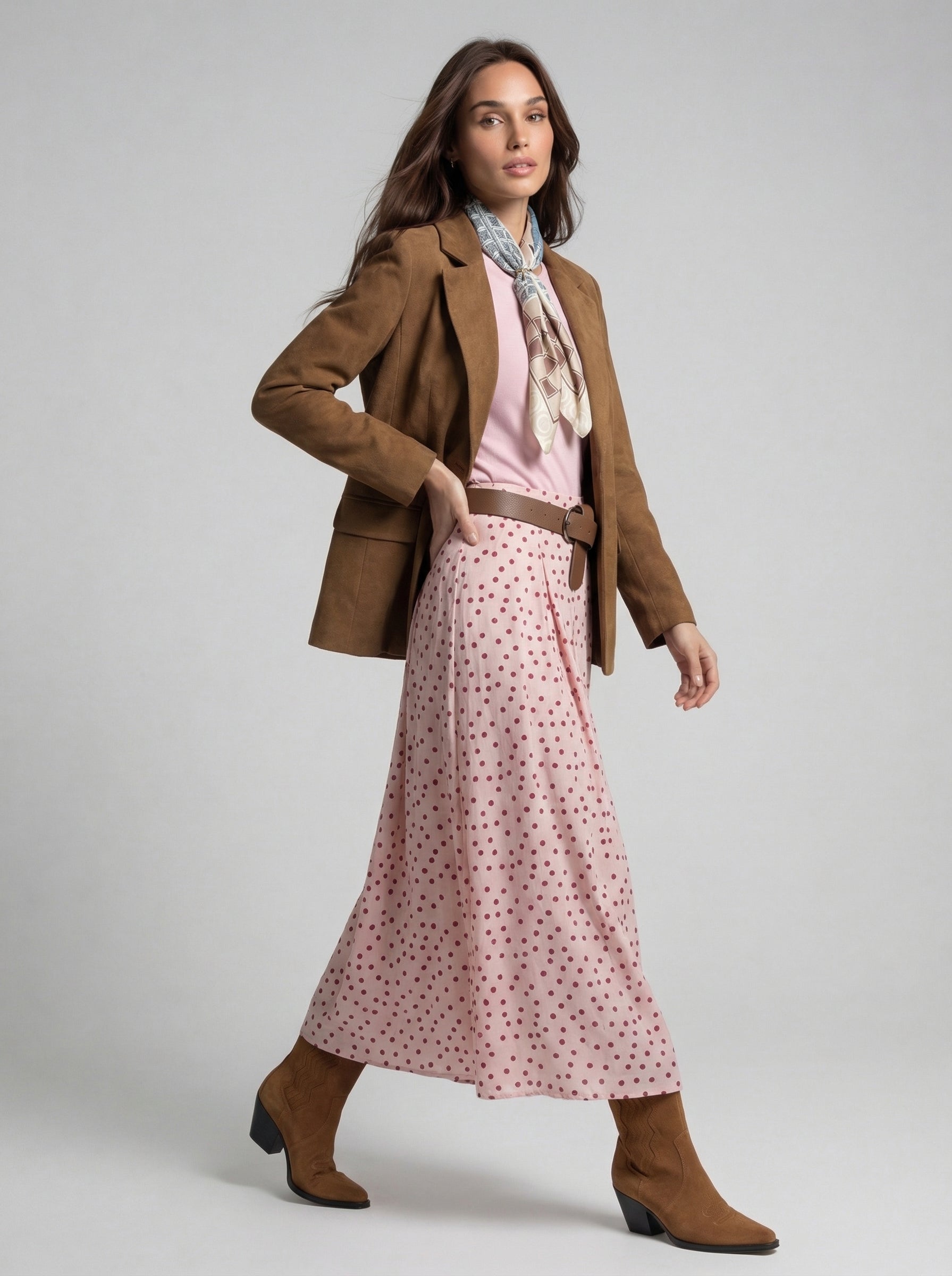 Giacca Vittoria monopetto effetto pelle – Cuoio donna