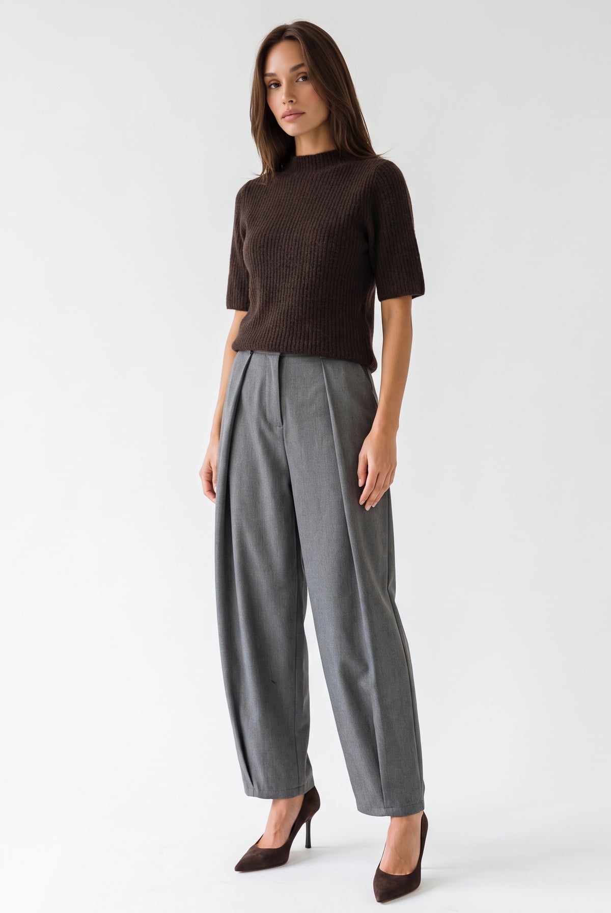 Pullover Gilda - Marrone Maglia donna