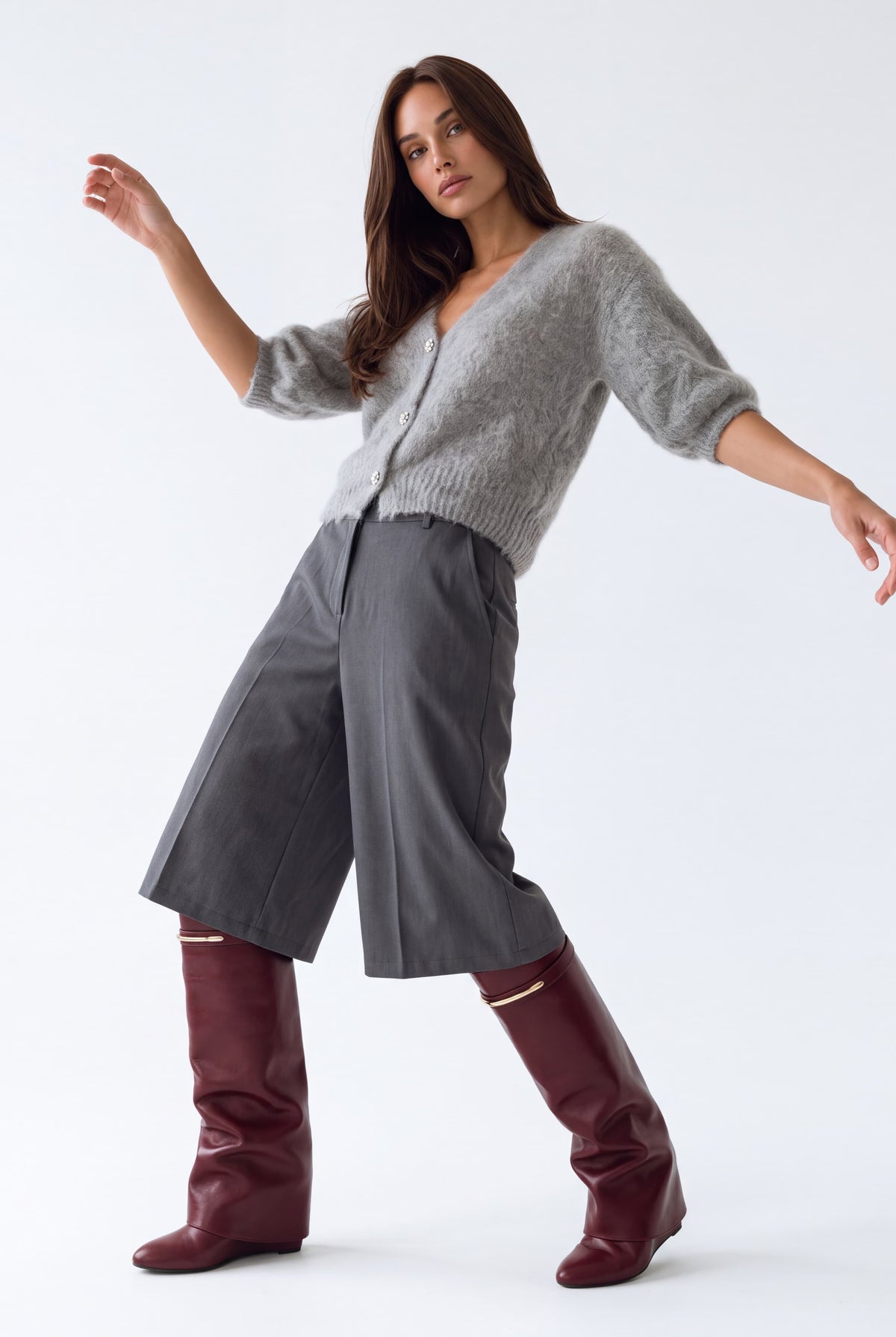 Bermuda Céleste – Grigio Pantalone donna