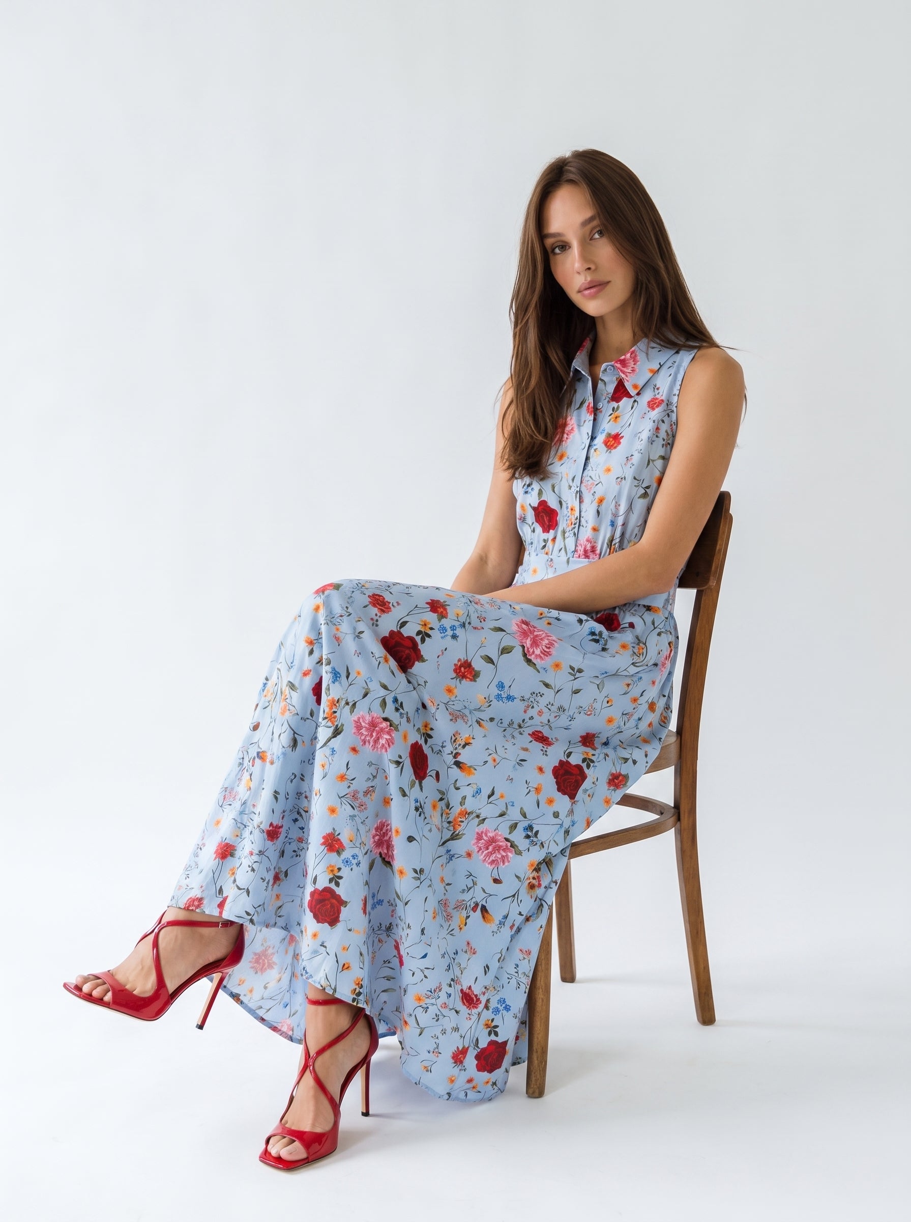 Abito Fiordaliso - Azzurro a fiori donna