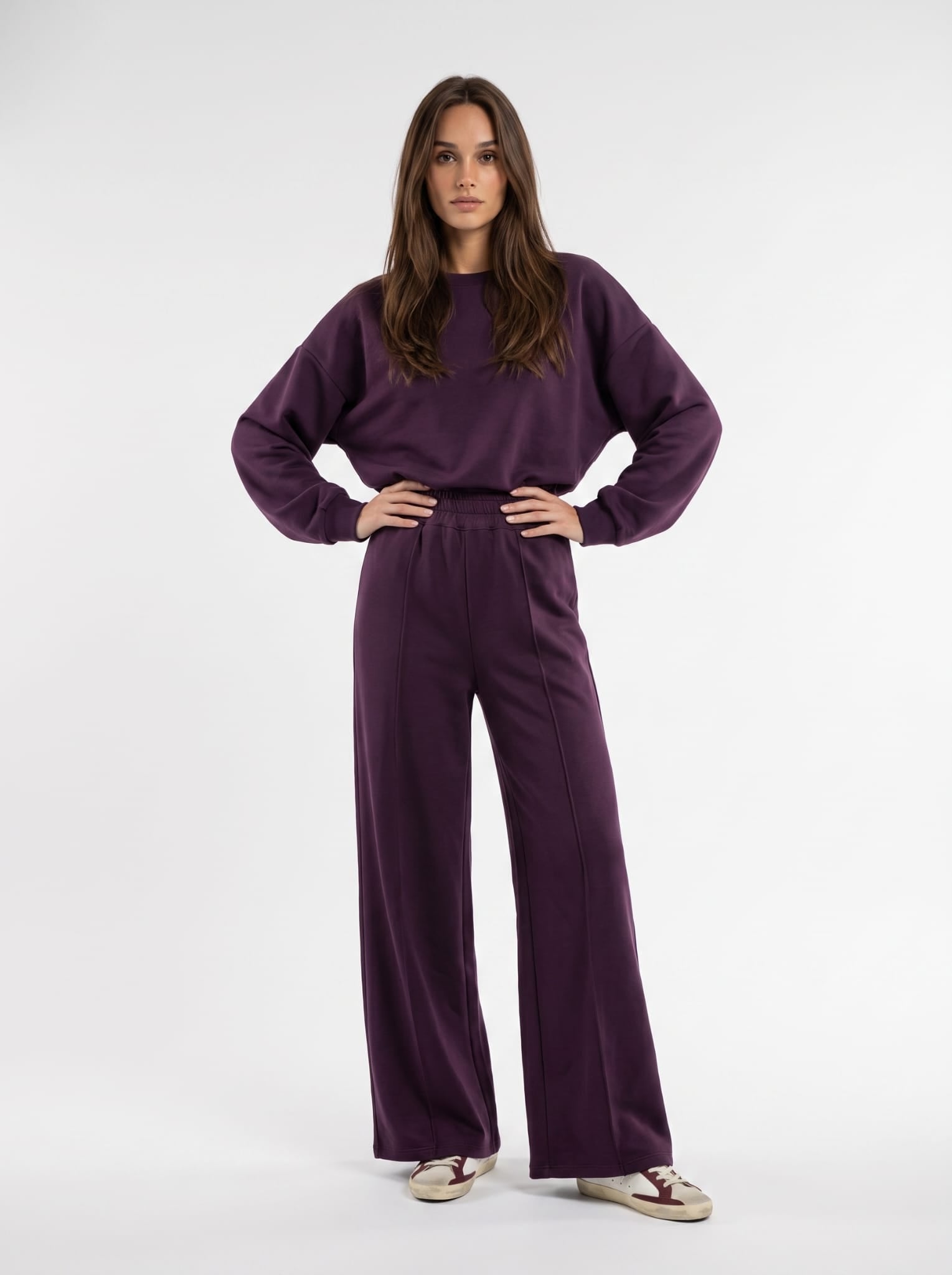 Pantalone Kaia - Bordeaux Coordinato donna