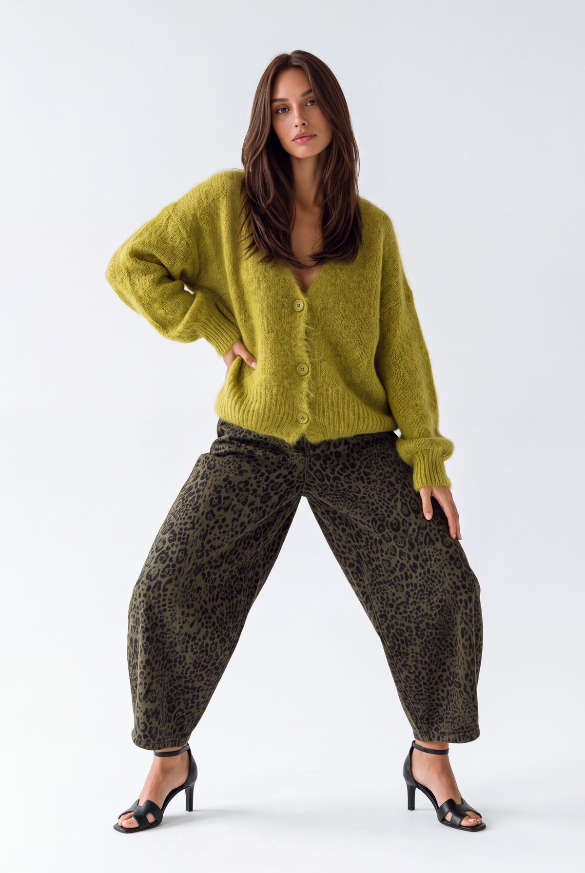 Cardigan Margaux – Verde Lime Cardigan donna