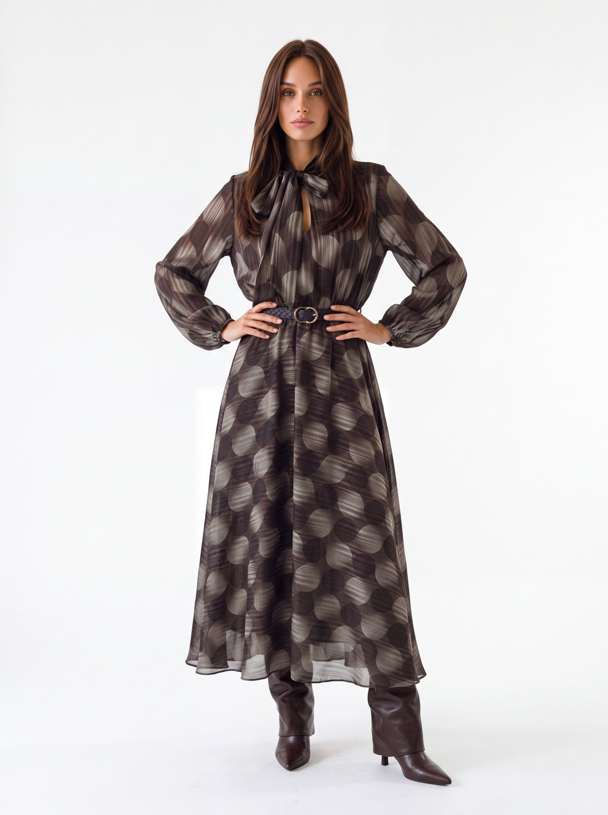 Abito Violette – Moka freddo Laminato Abito donna