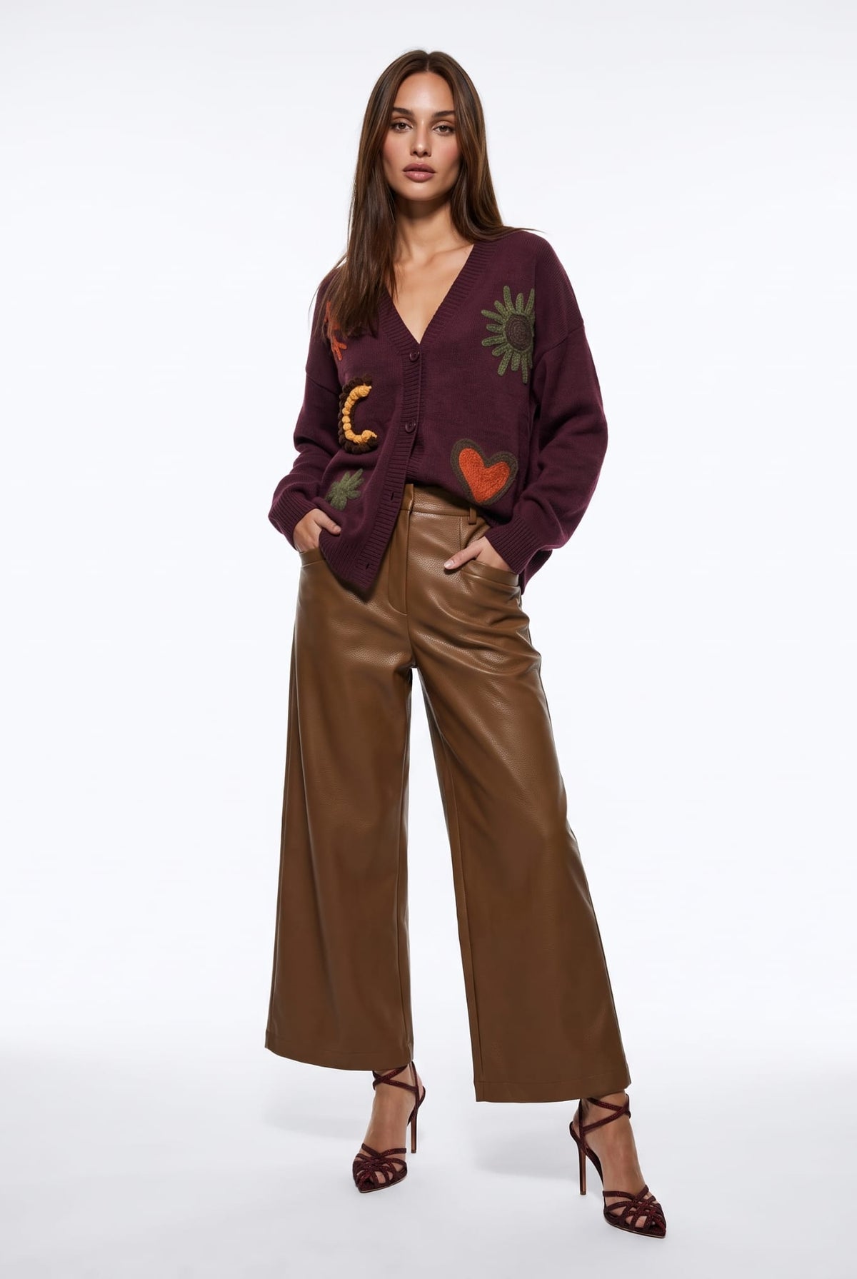 Cardigan Olympe - Bordeaux Cardigan donna