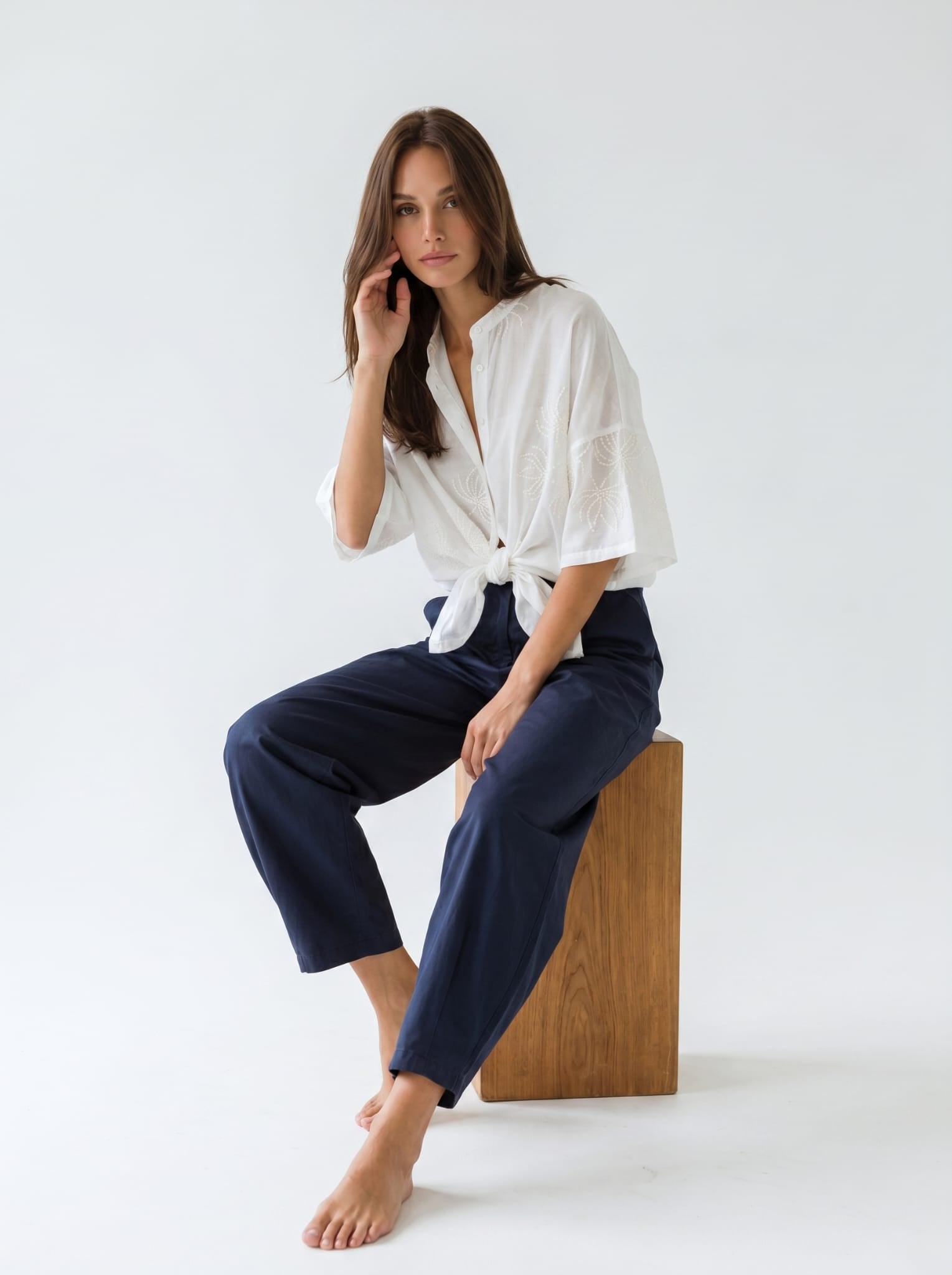 Pantalone Olivia - Blu donna