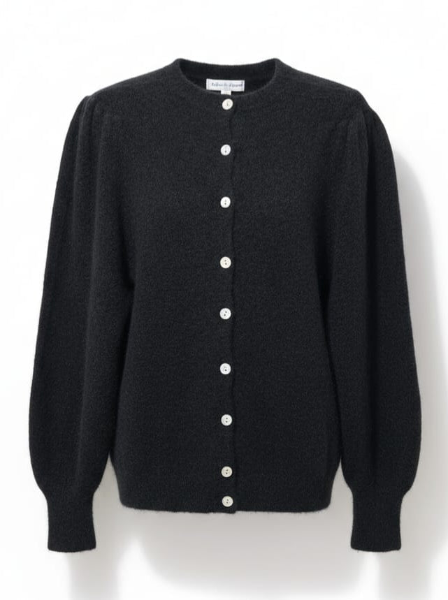 Mavi – Cardigan morbido in lana Nero donna