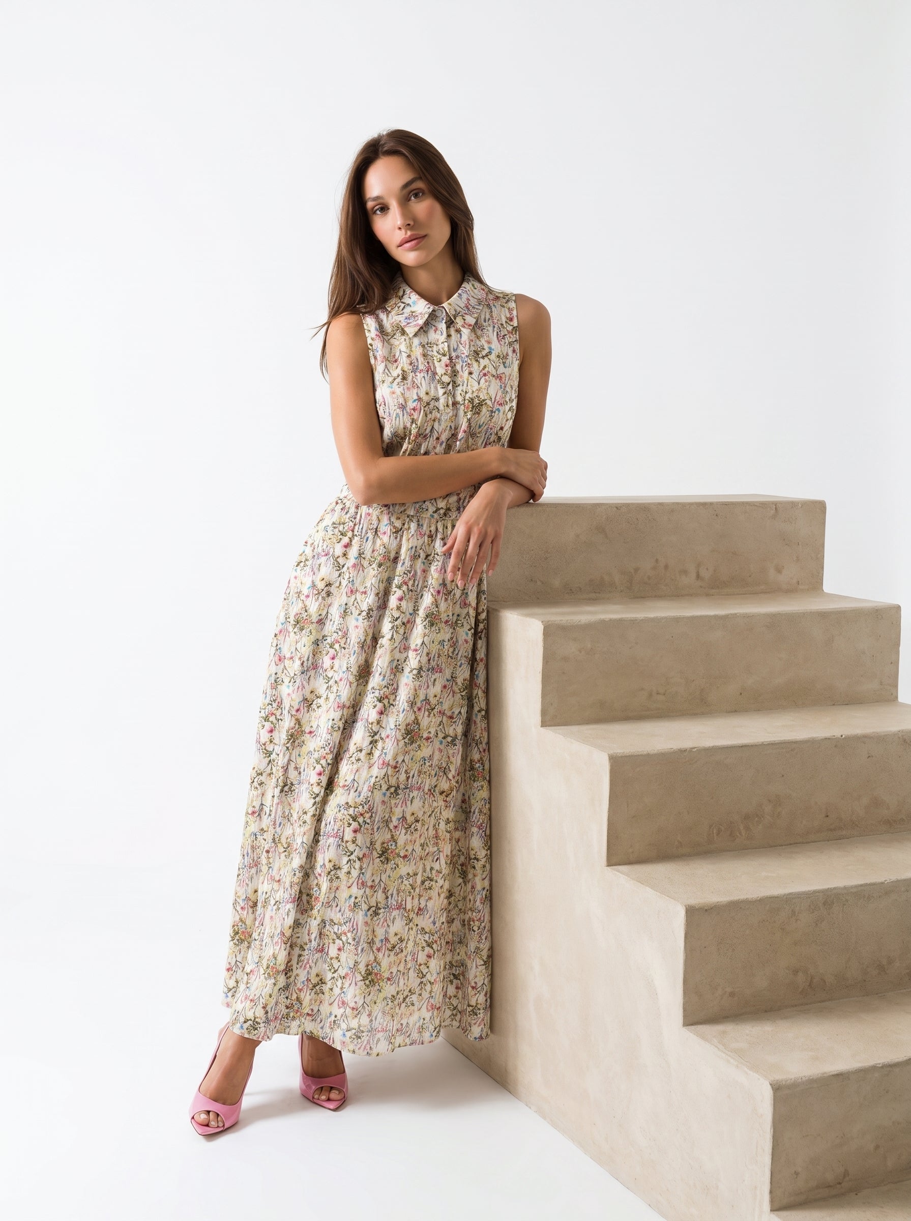 Abito Fiordaliso - Burro floreale donna