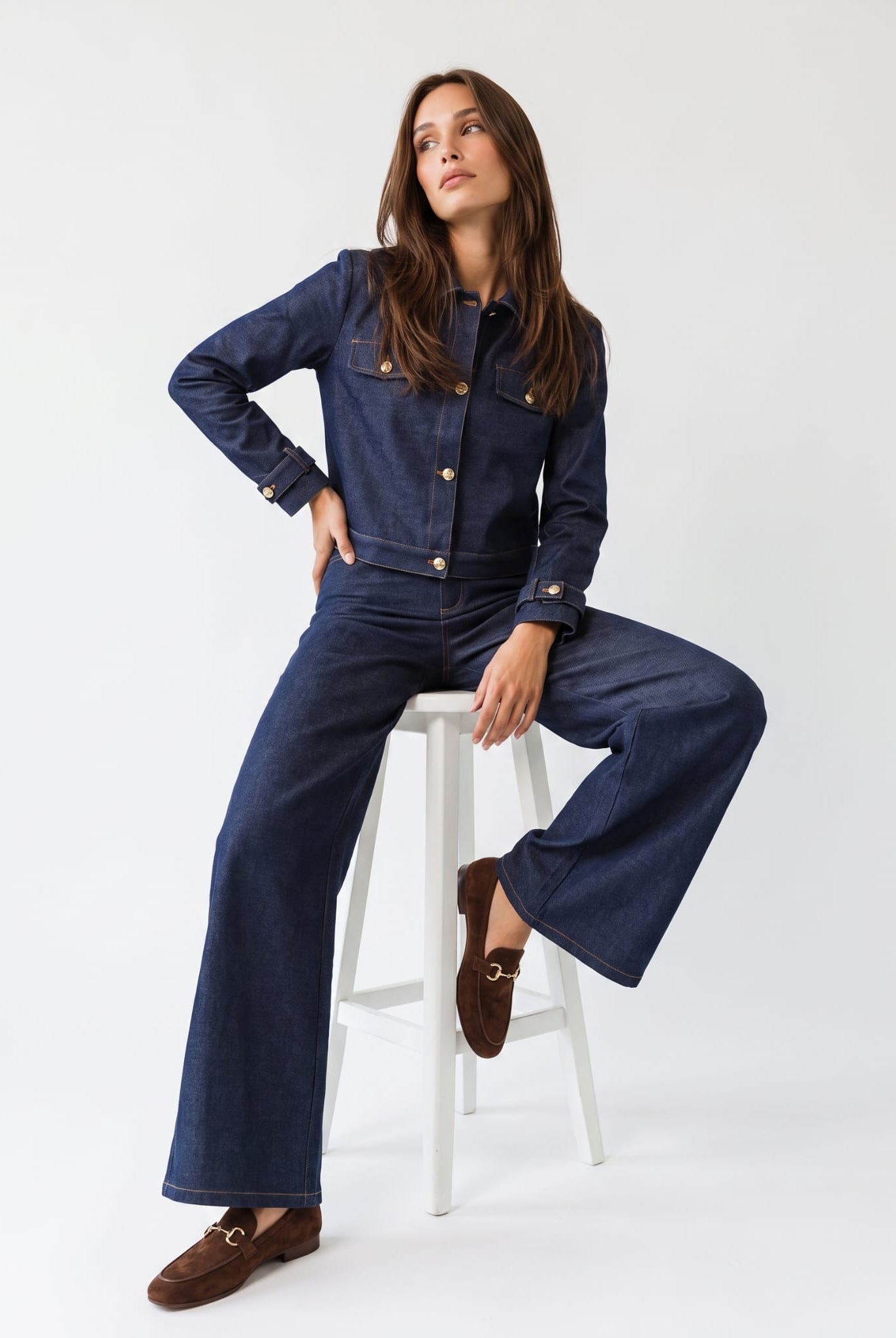 Tailleur Elis- Denim Blu Tailleur donna