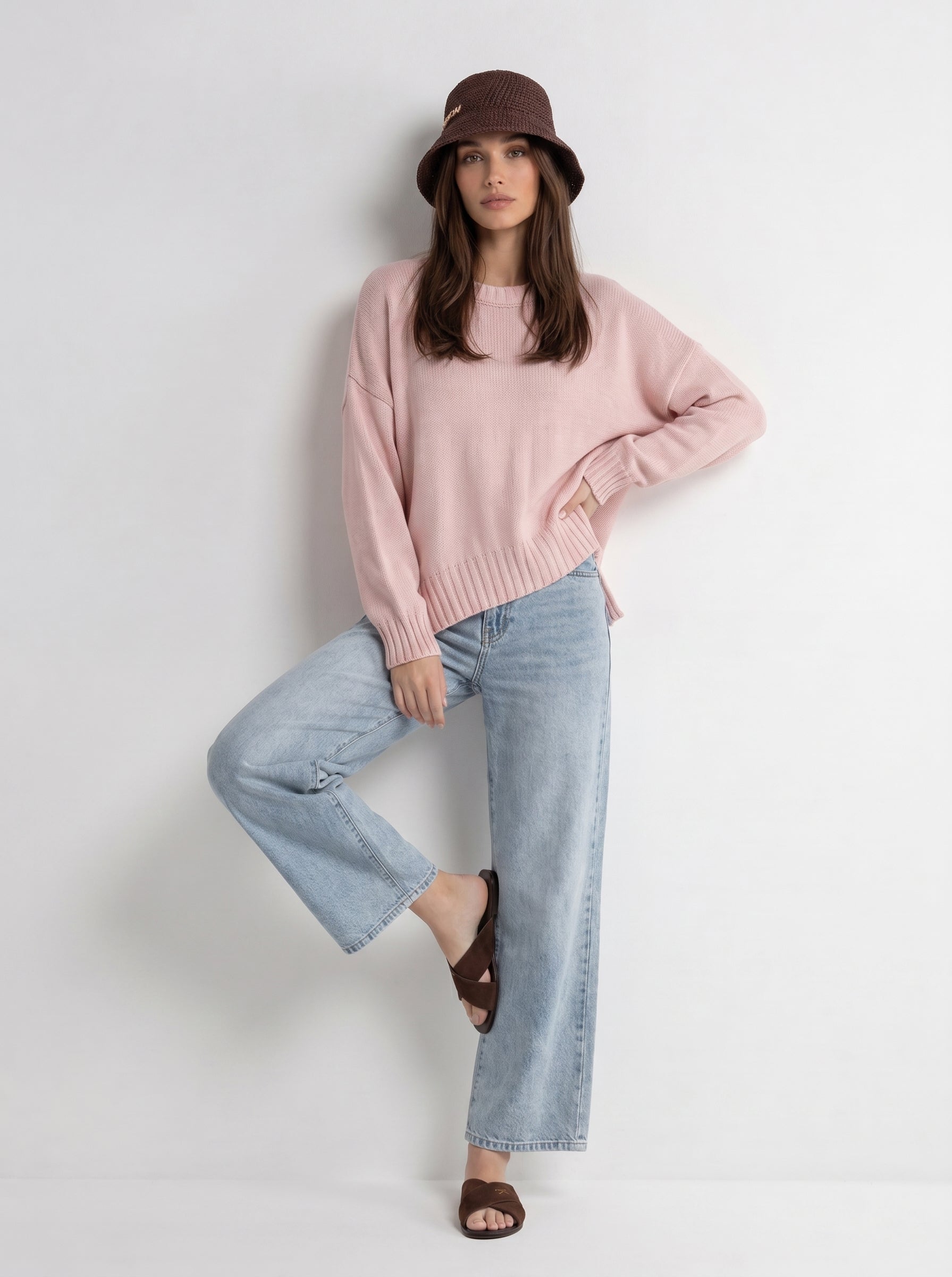 Maglia Nadia – Rosa cipria donna