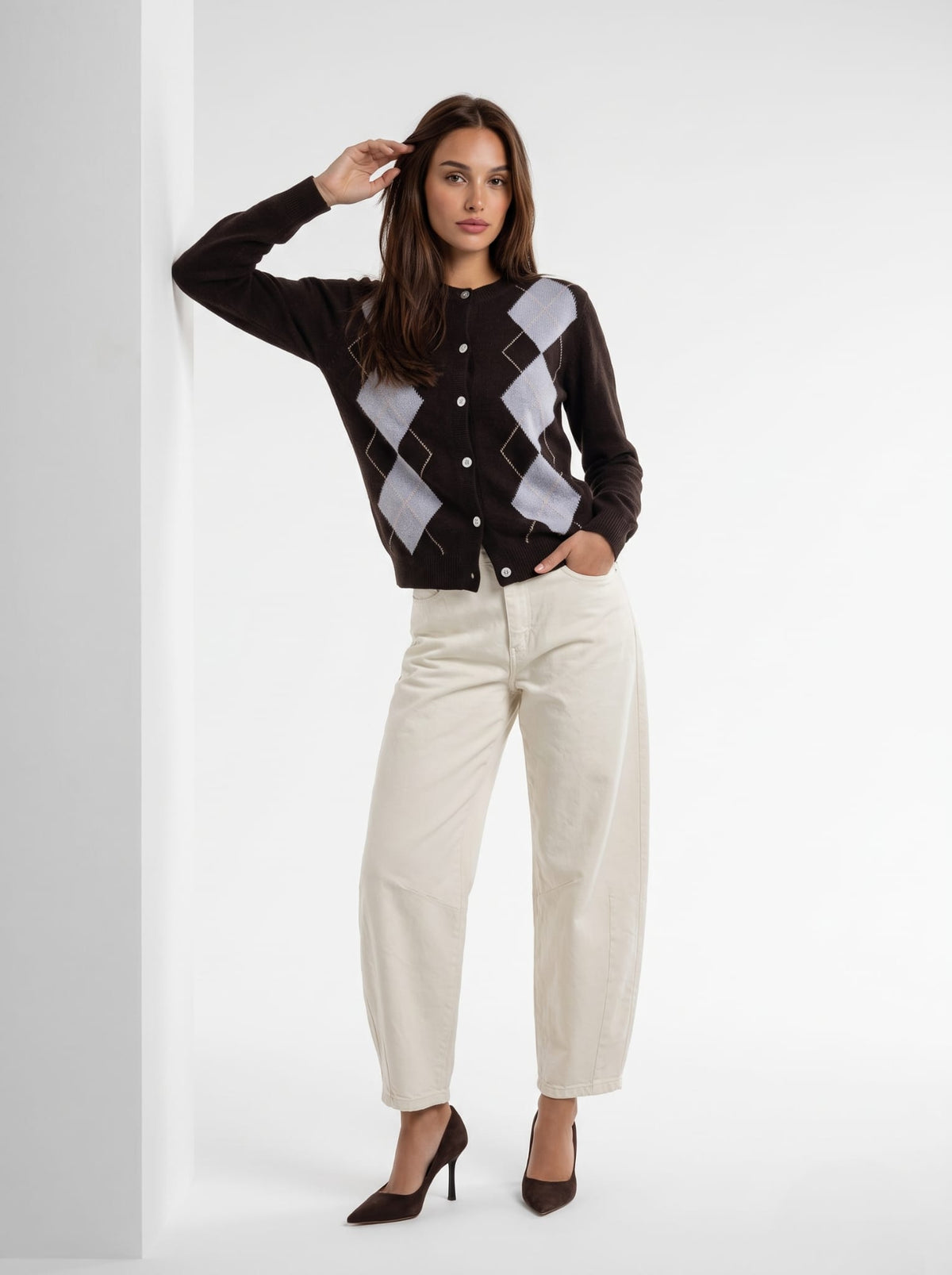 Cardigan Capucine – Marrone Cardigan donna