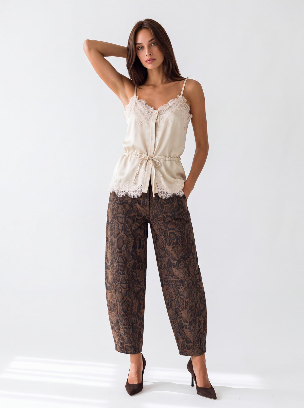 Top Albane – Beige Top donna