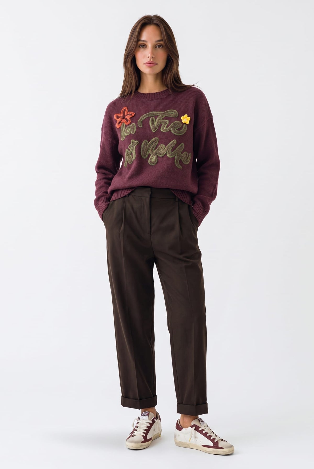 Pullover La Vie - Bordeaux Maglia donna