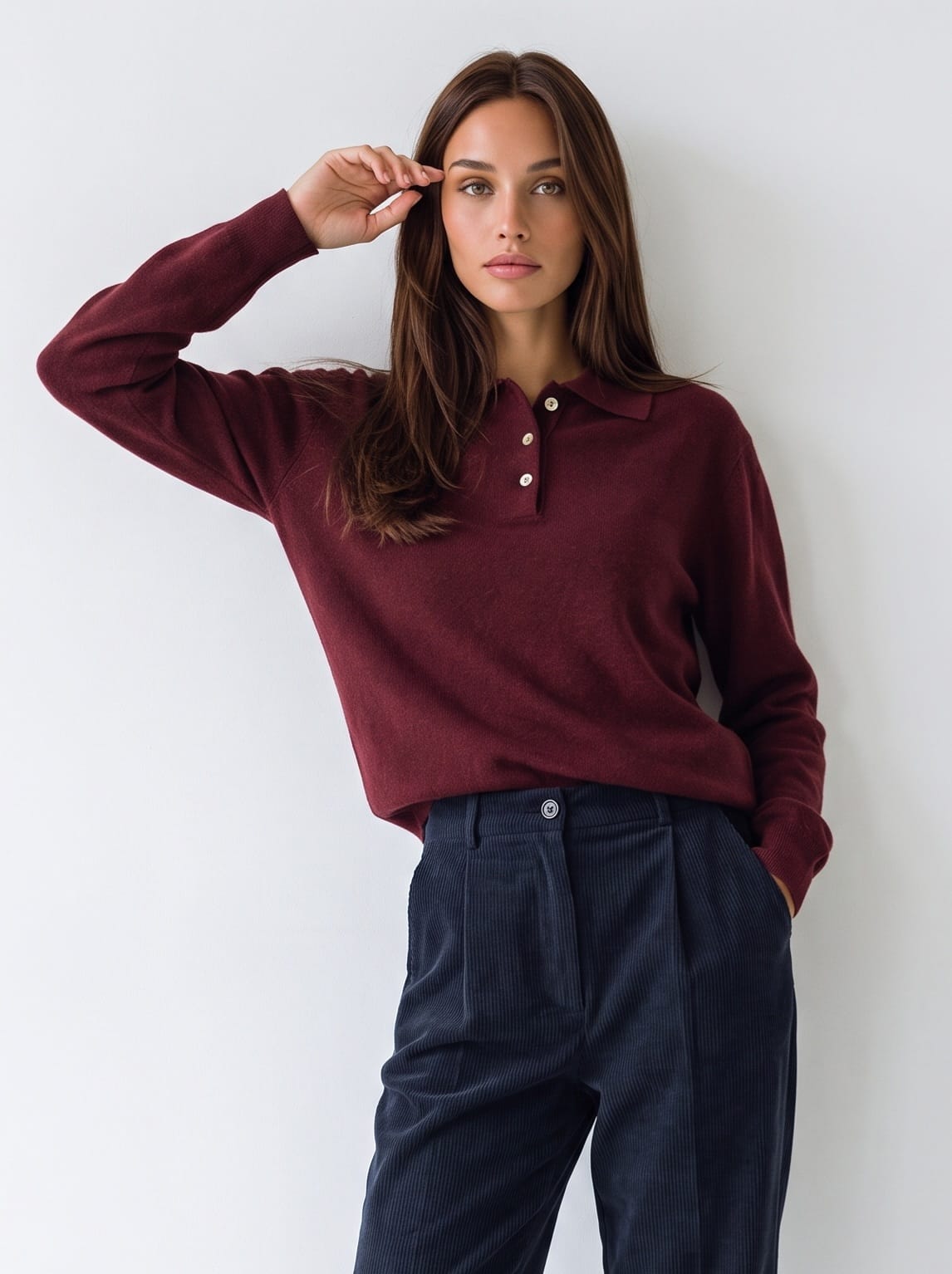 Polo Mélisande – Bordeaux Maglia donna