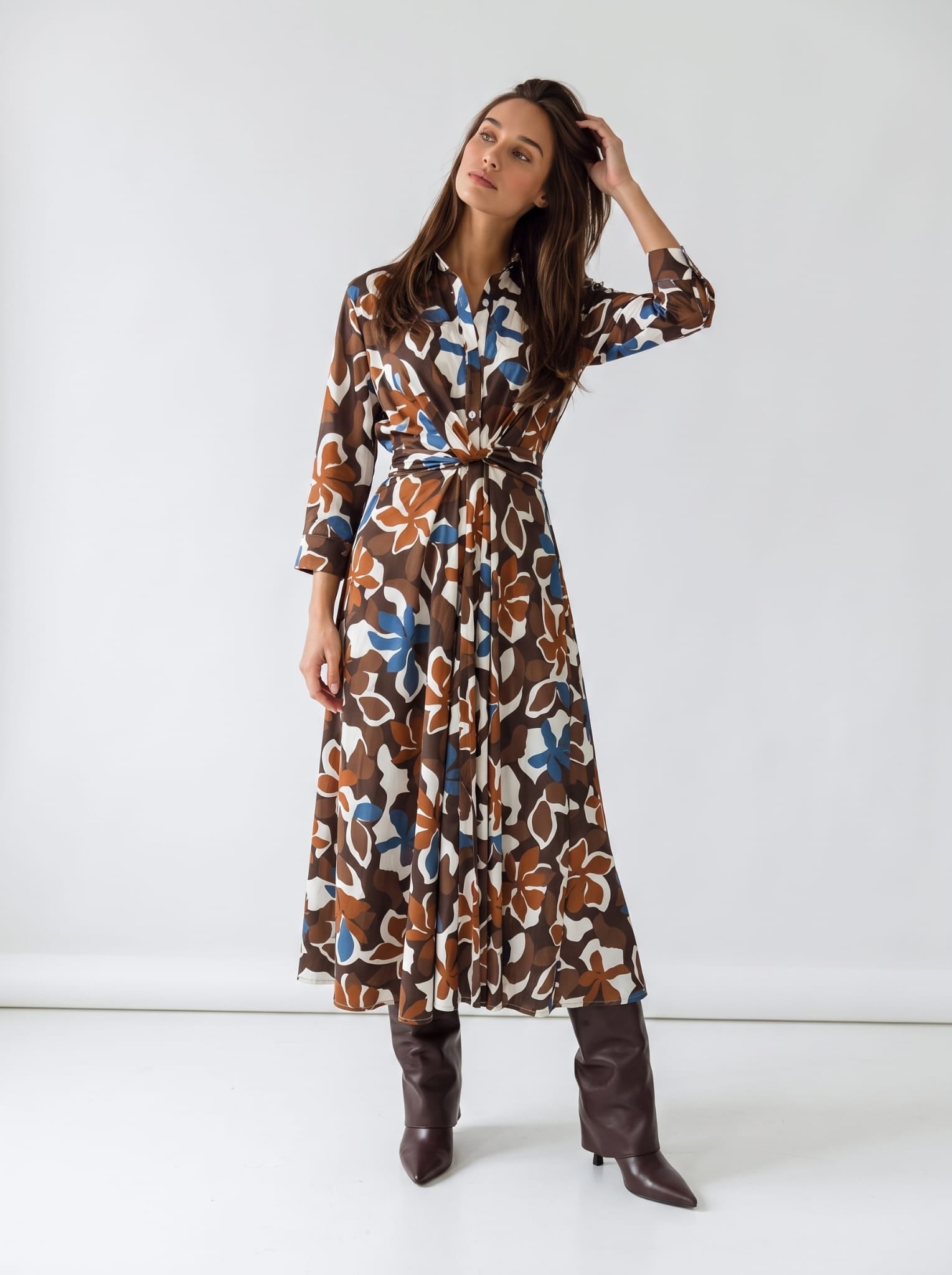 Abito Lyra - Marrone Multicolor Abito donna