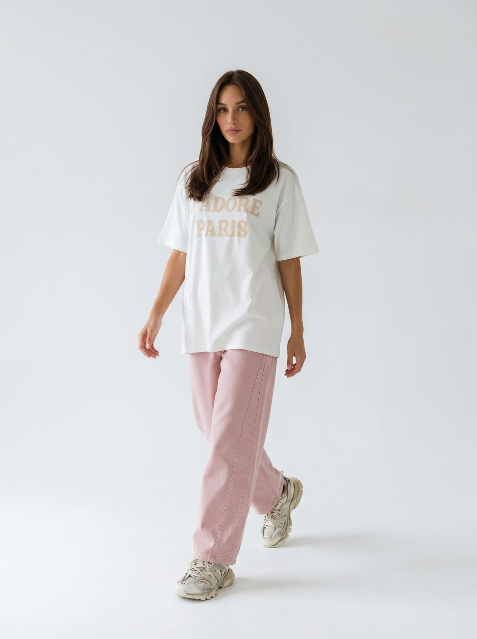 T-shirt Adore Paris – Panna donna