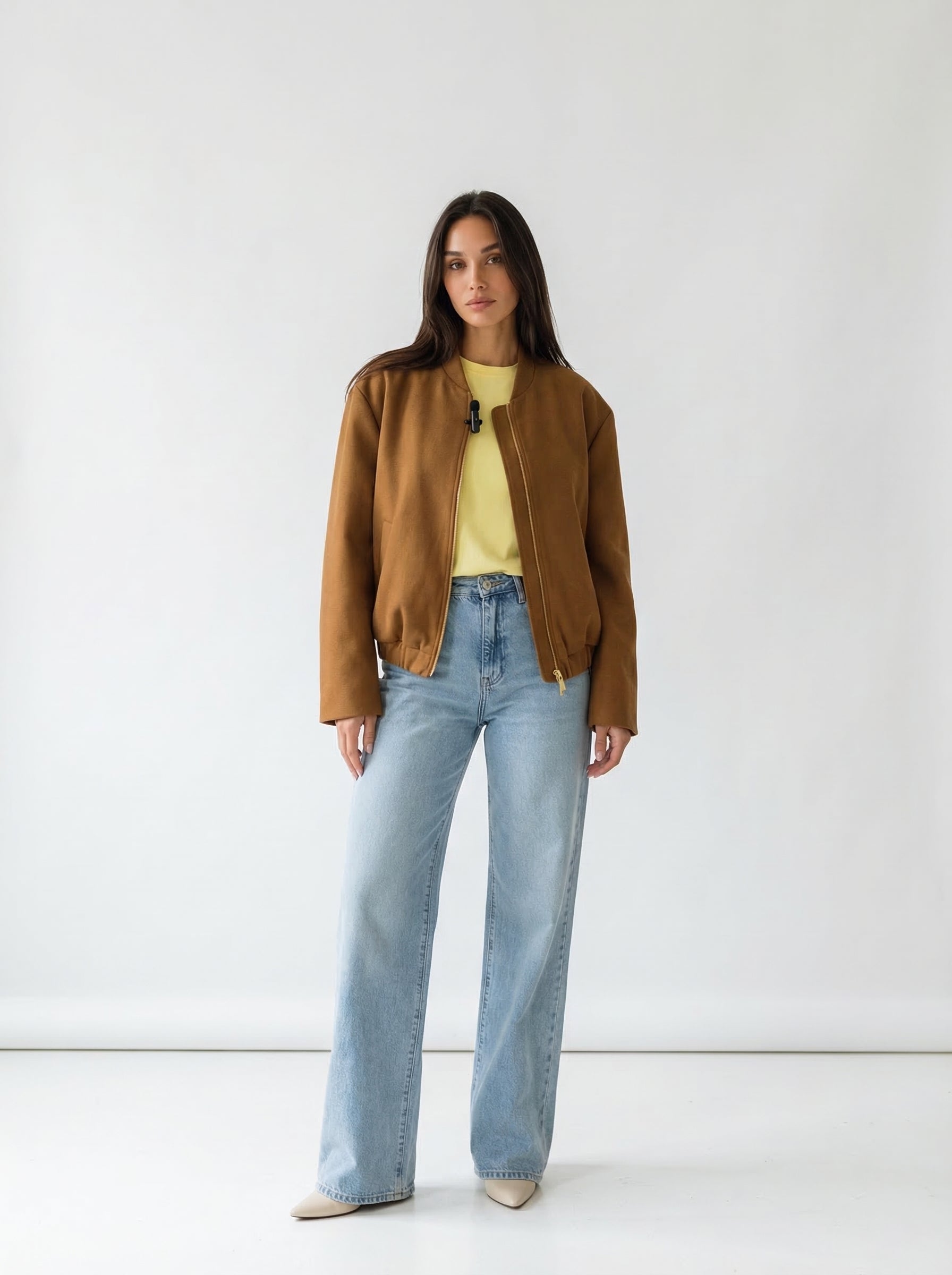 Bomber Iris in ecopelle – Cuoio donna