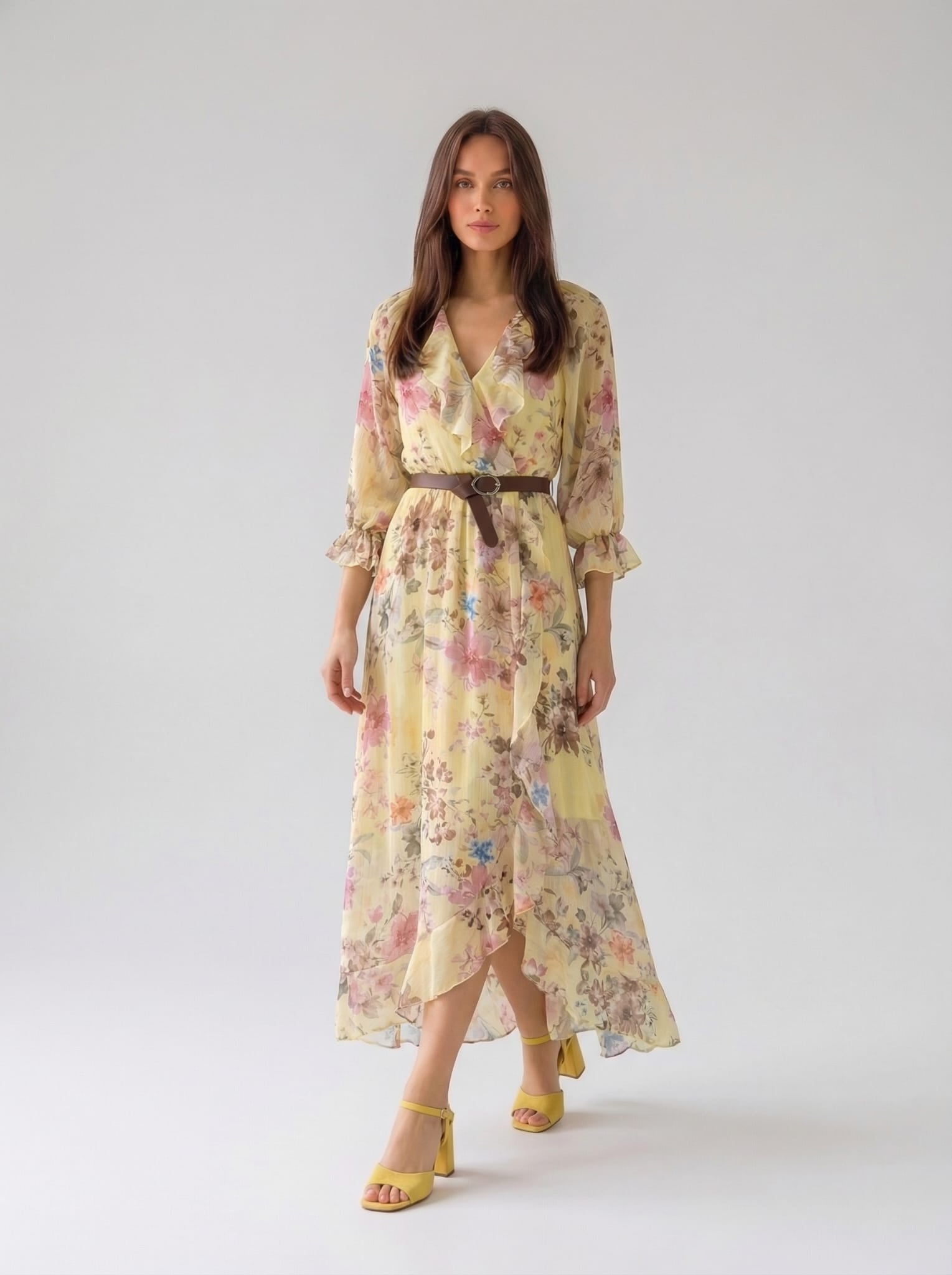 Abito Velia - Giallo fantasia donna