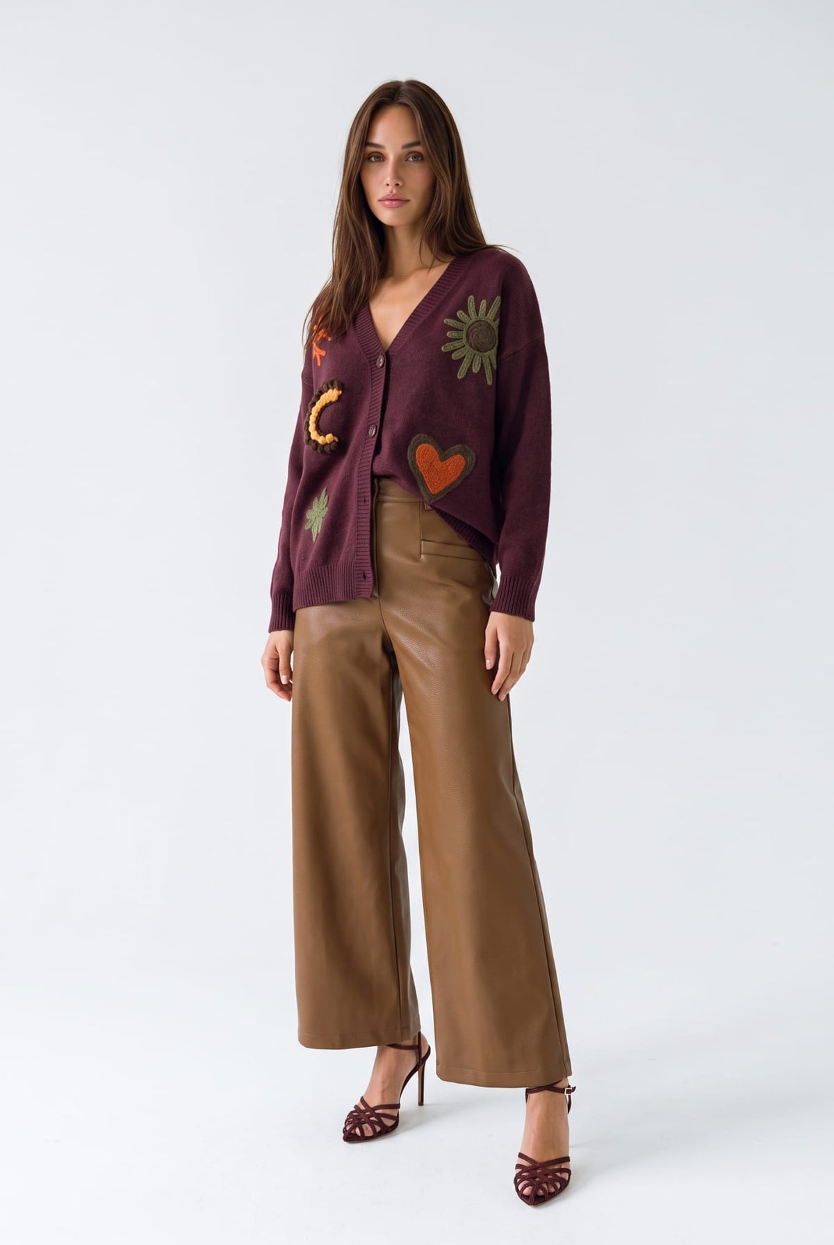 Cardigan Olympe - Bordeaux Cardigan donna