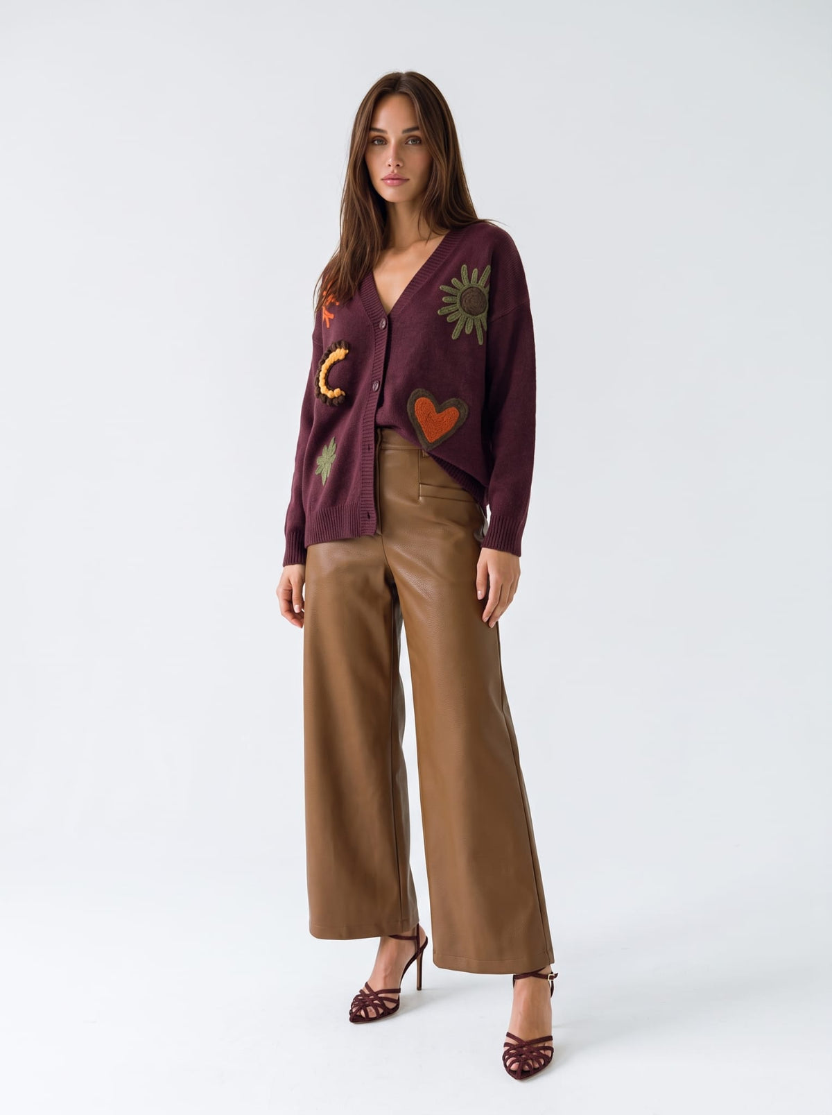 Cardigan Olympe - Bordeaux Cardigan donna