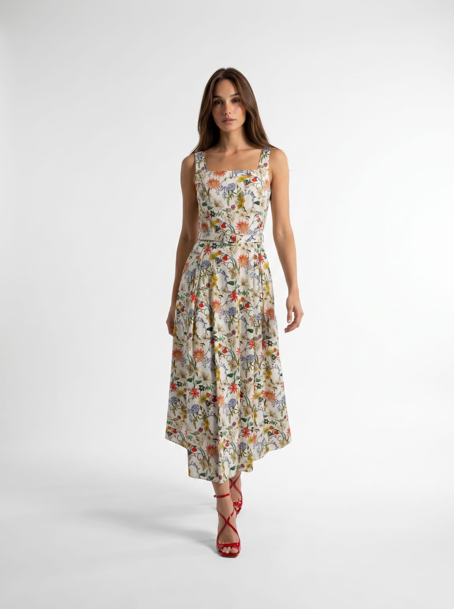 Abito Sakura - Bianco floreale donna