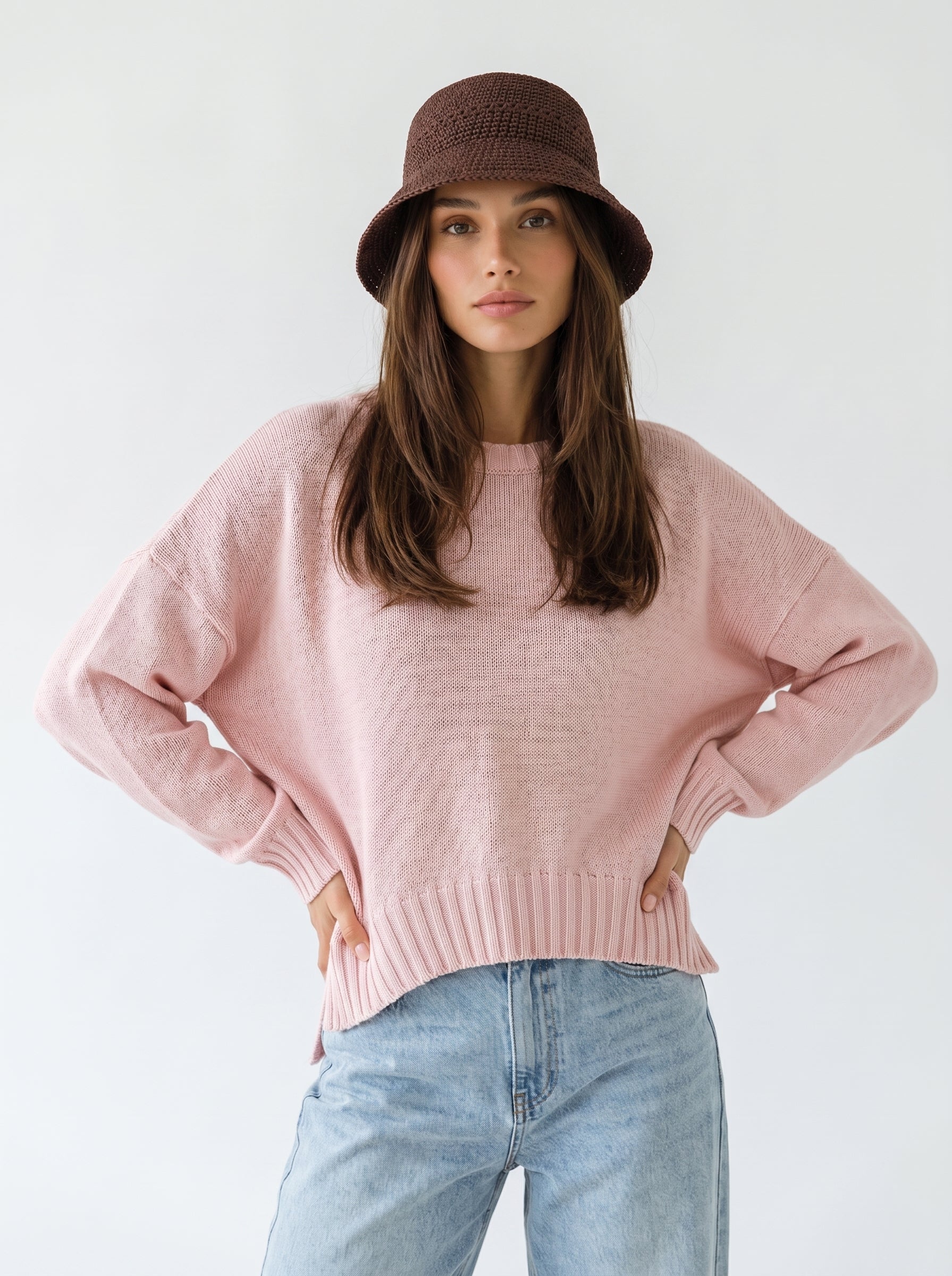 Maglia Nadia – Rosa cipria donna