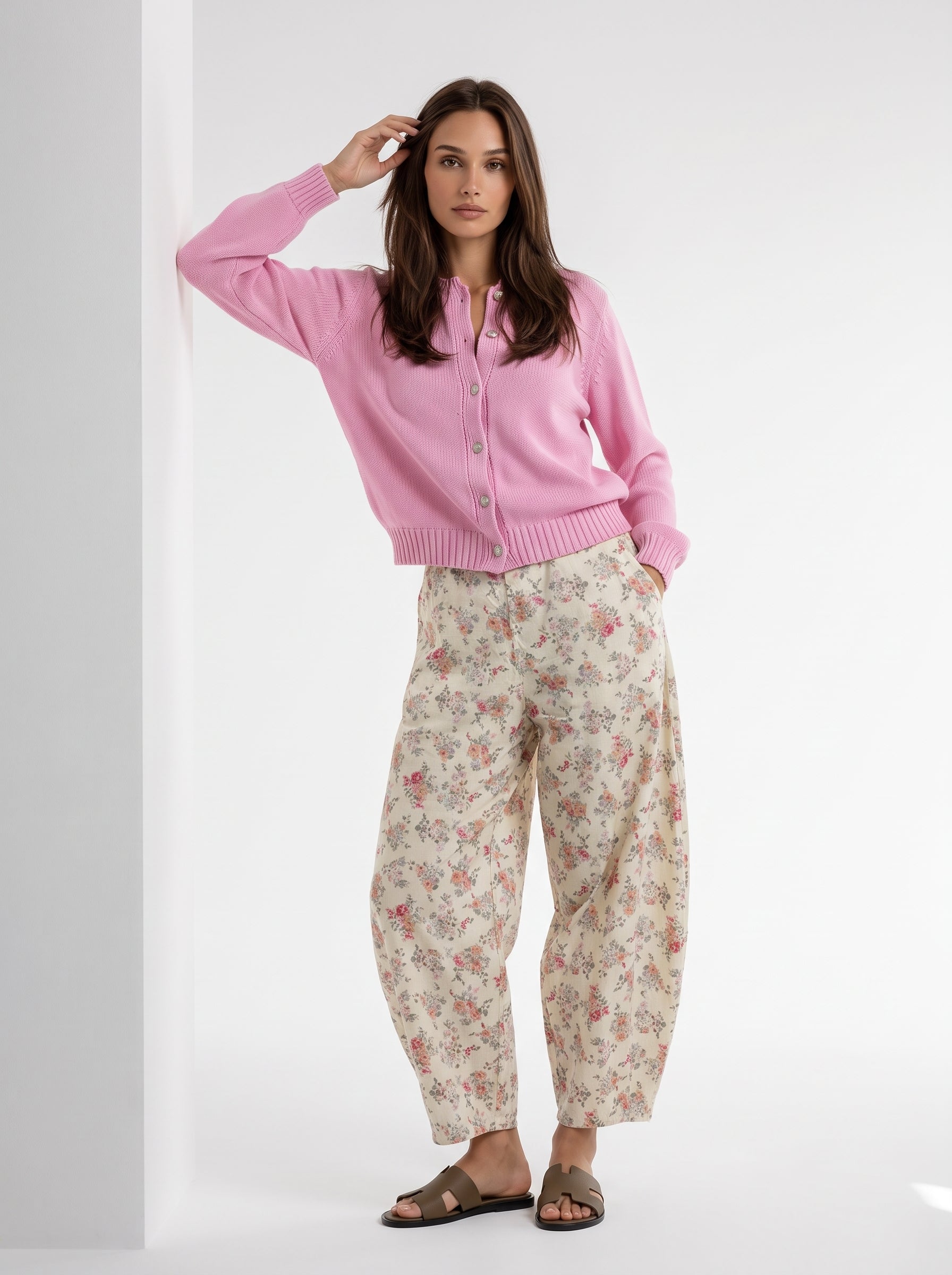 Pantalone Olivia fantasia - Burro donna