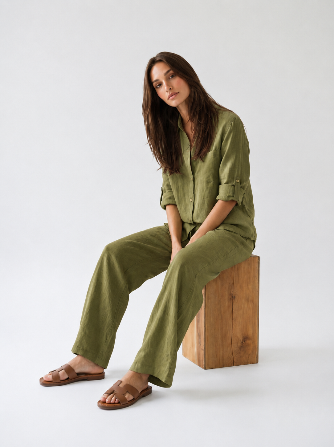 Coordinato Malaga - Verde olio donna