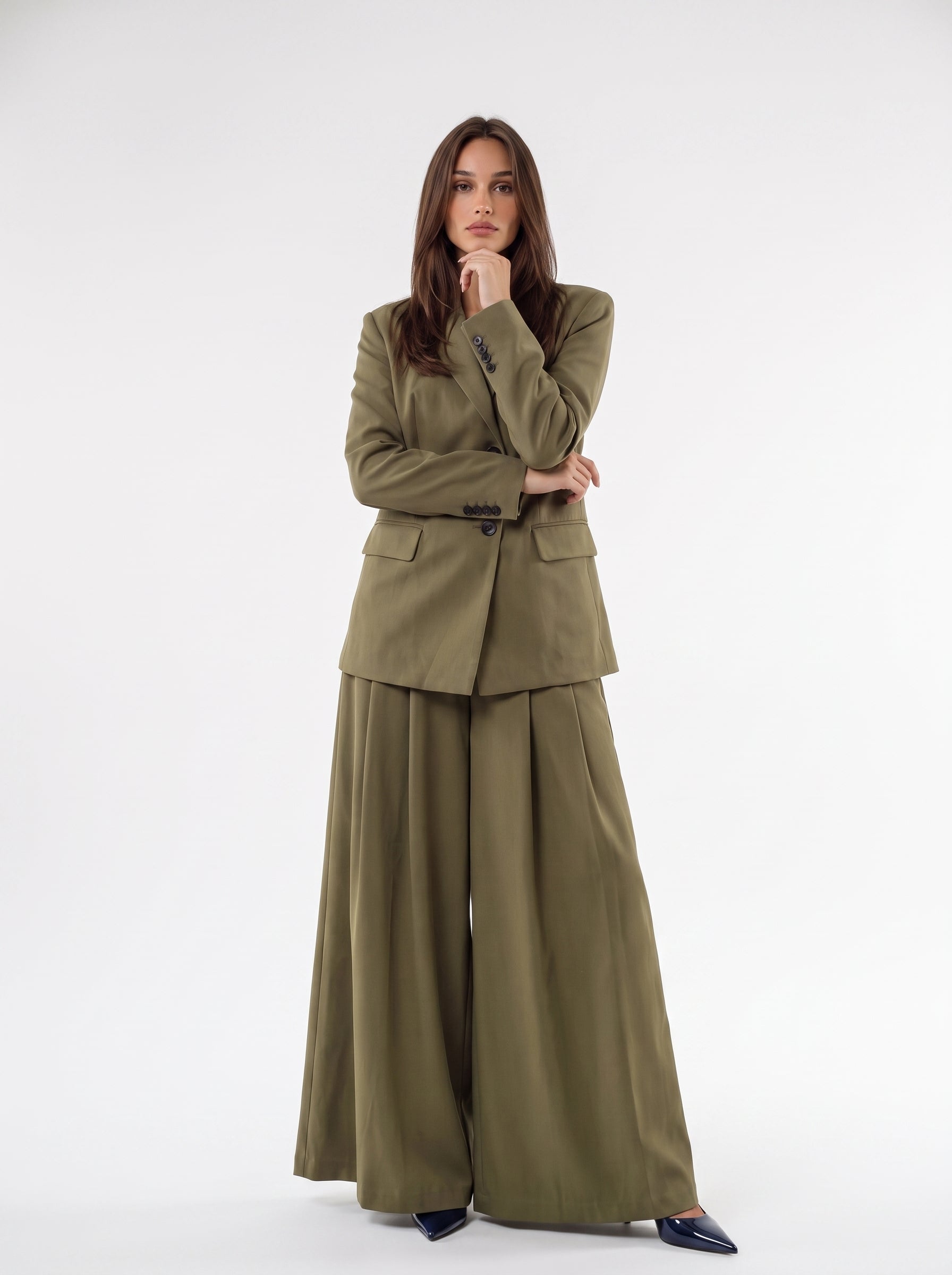 Tailleur Vespera - Verde Oliva Tailleur donna